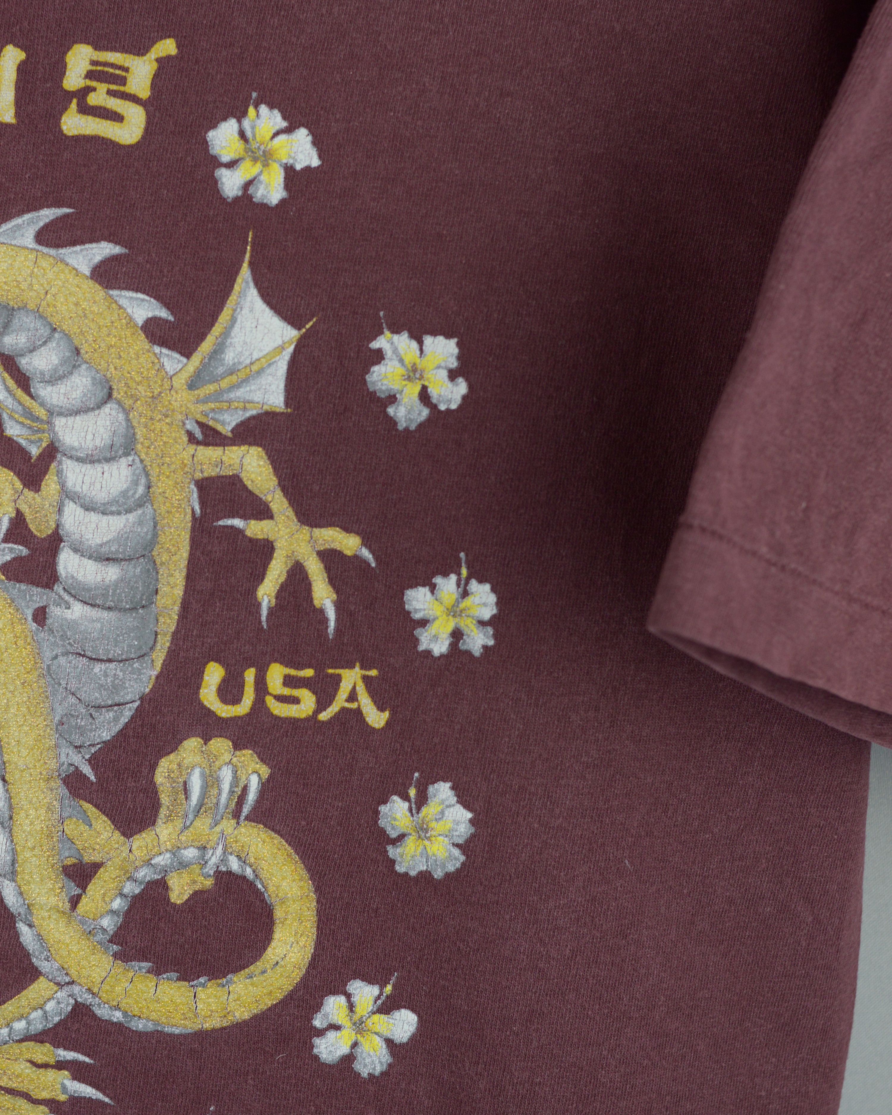 Billabong × Vintage Vintage Billa Bong Dragon 90s t shirt Size US L / EU 52-54 / 3 - 6 Thumbnail