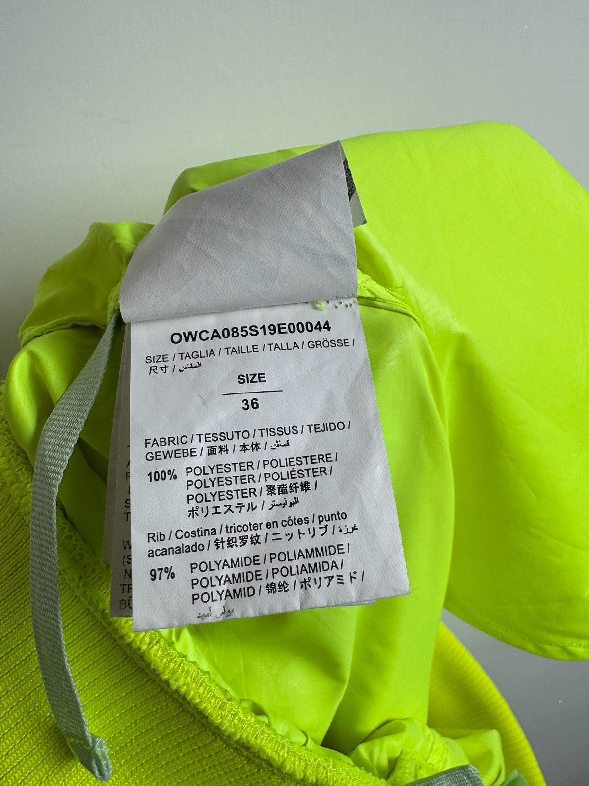 Off-White Off-White High Waisted Trousers 'Neon Yellow' Size 25" / US 0 / IT 36 - 9 Thumbnail