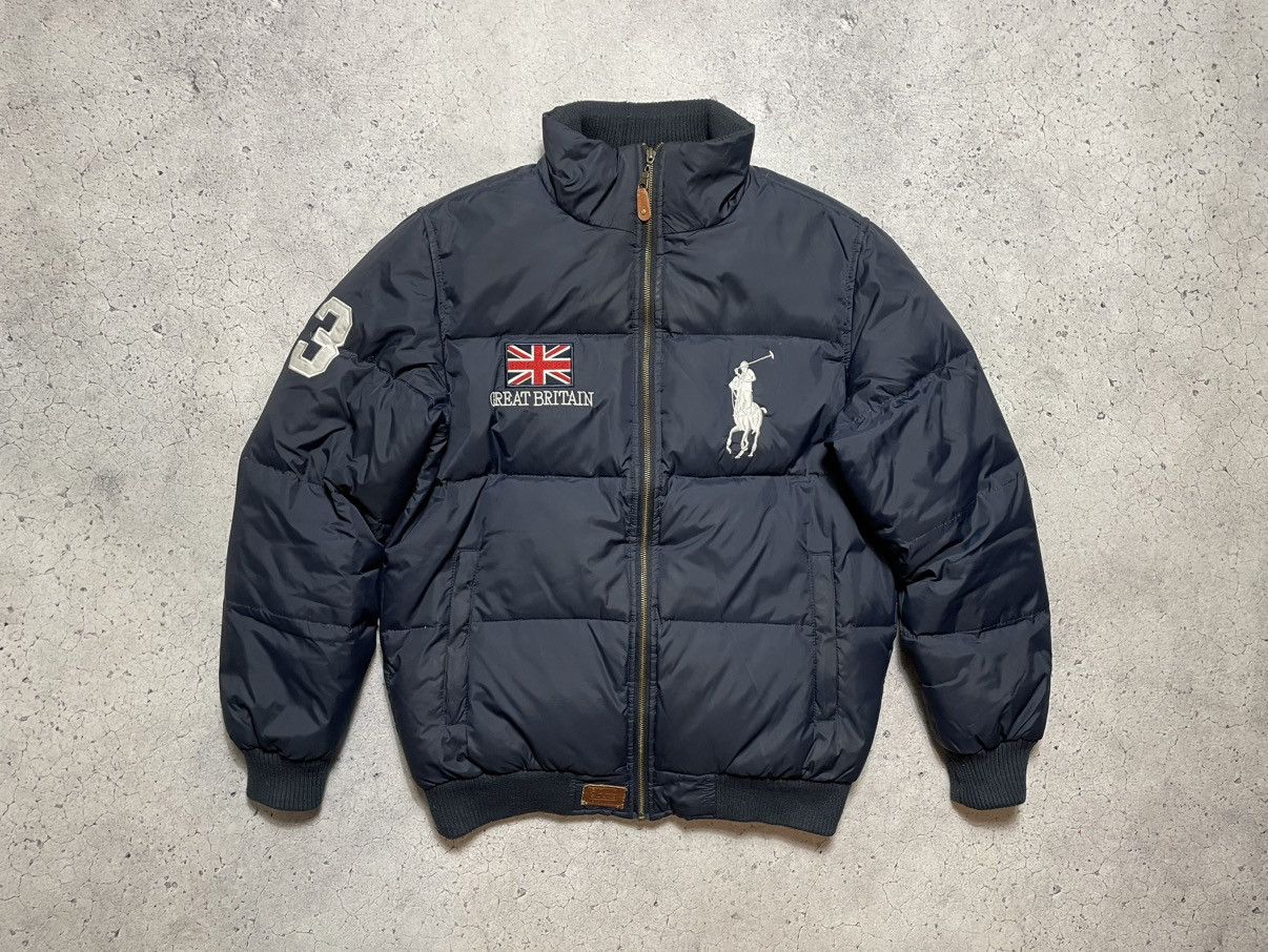 Polo Ralph Lauren Great Britain Vintage Men Down Jacket Size