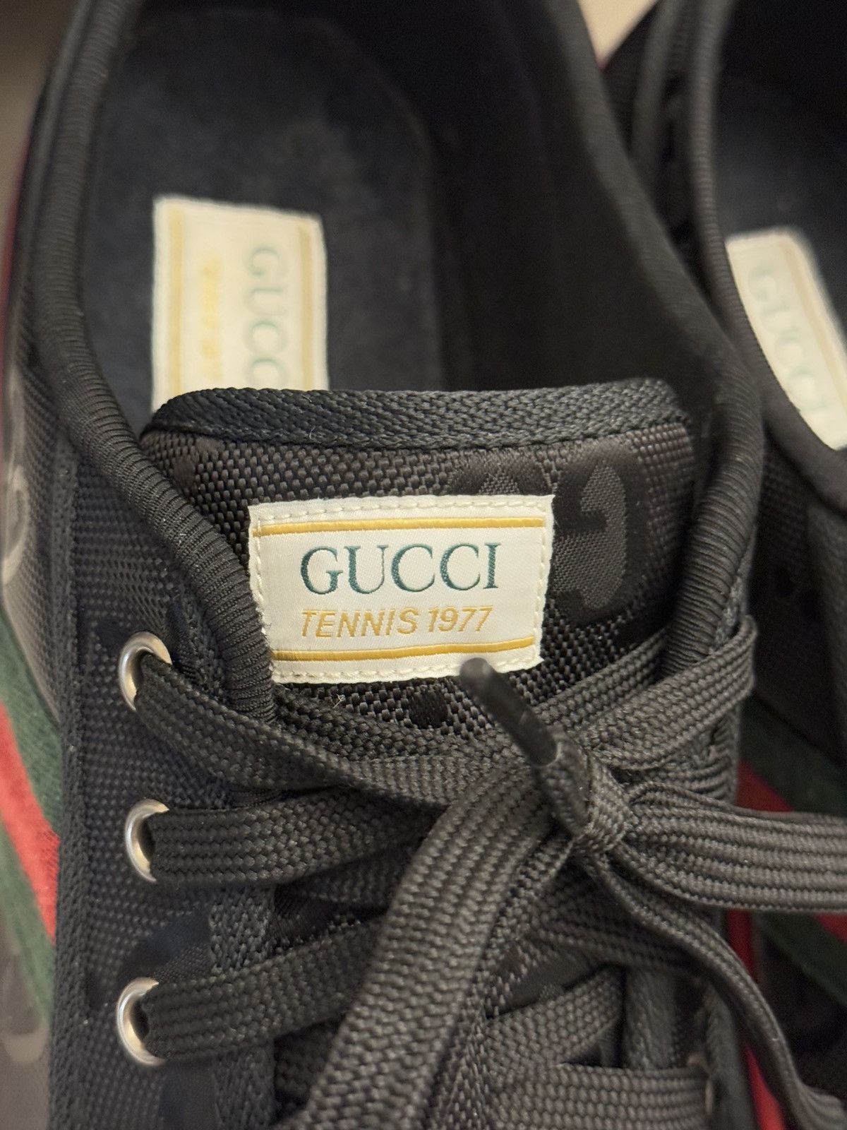 Gucci 12G/12.5US Gucci 1977 Tennis Sneakers GG Canvas Size US 12.5 / EU 45-46 - 6 Thumbnail