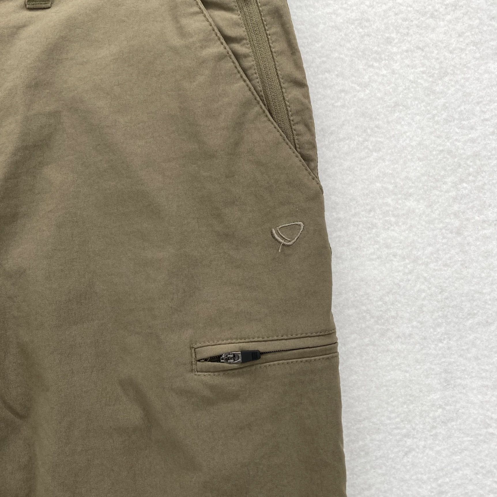 Thrasher Brasher Mens 34x31 Olive Green Stretch Walking Trousers Hiking Outdoor Pants Regular Khakis Pockets Zip Pocket Stretch Size US 34 / EU 50 - 3 Thumbnail