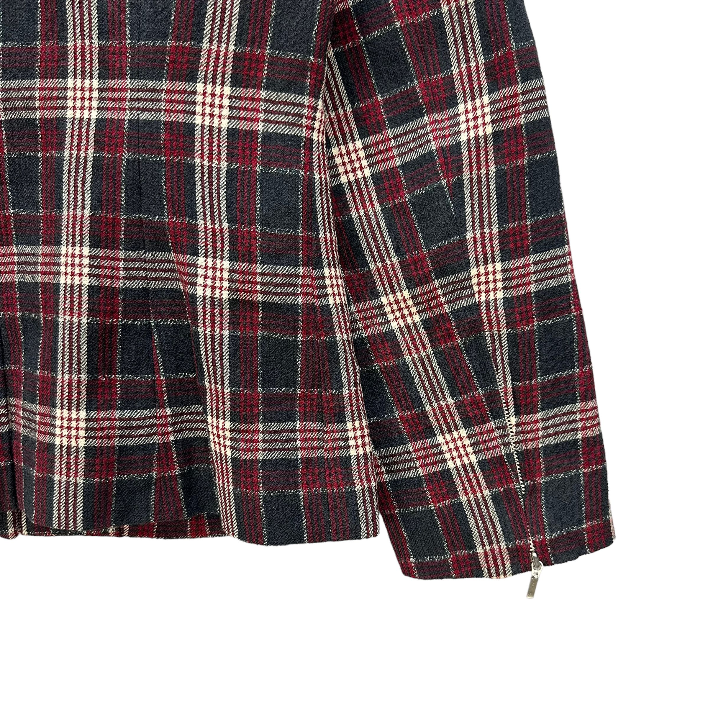 Cacharel CACHAREL TARTAN ASYMMETRICAL JACKET #7837-181 Size S / US 4 / IT 40 - 14 Thumbnail