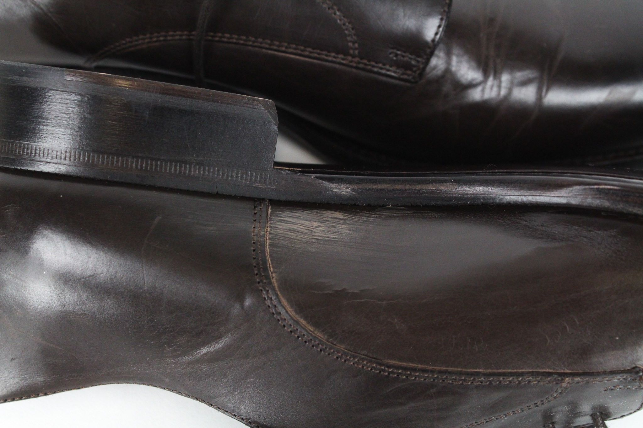 Suitsupply EU44.5 Brown Leather Laced Low-Top 72662 Size US 11.5 / EU 44-45 - 11 Thumbnail