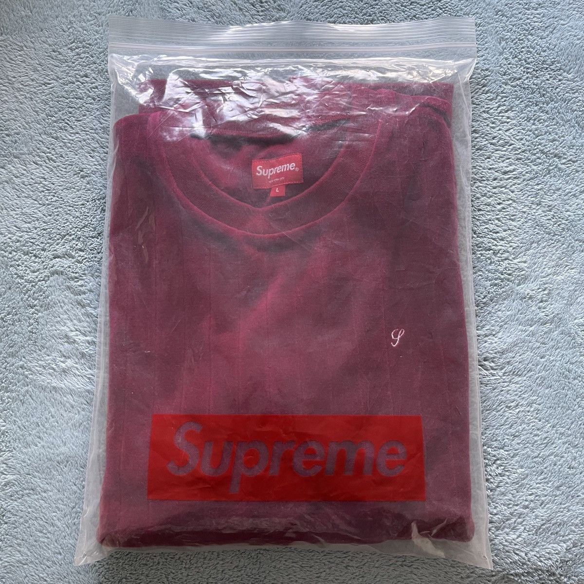 Supreme Velour crewneck Size US L / EU 52-54 / 3 - 5 Thumbnail