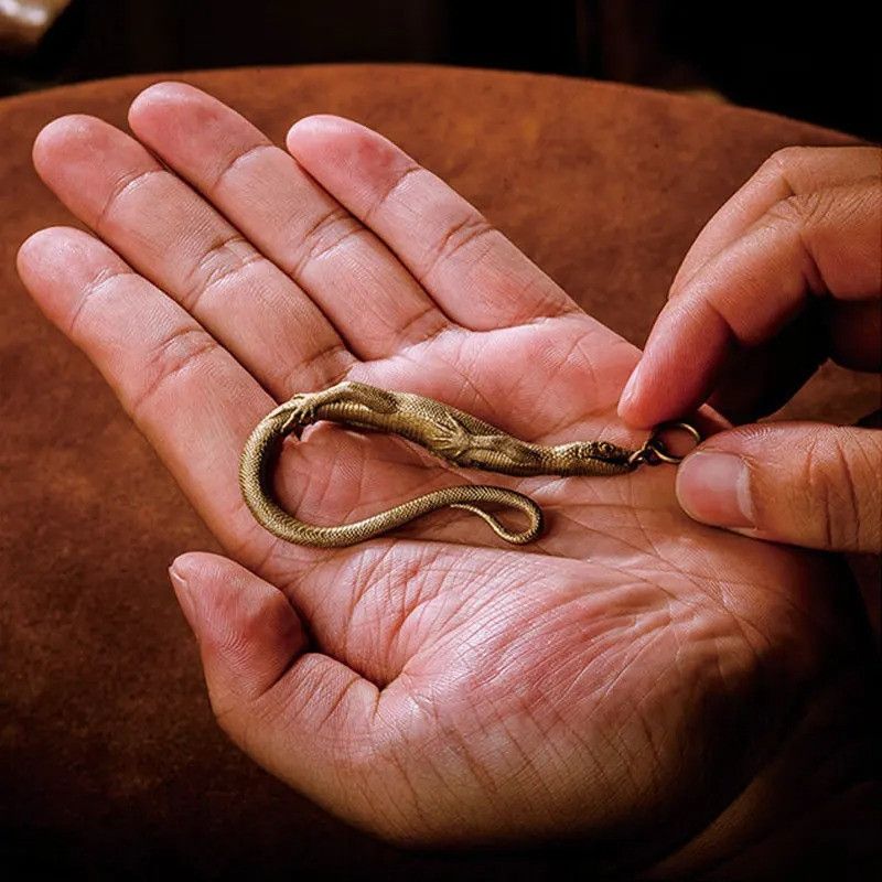 Japanese Brand × Vintage Vintage Brass Lizard Hook Key Chain Size ONE SIZE - 2 Thumbnail
