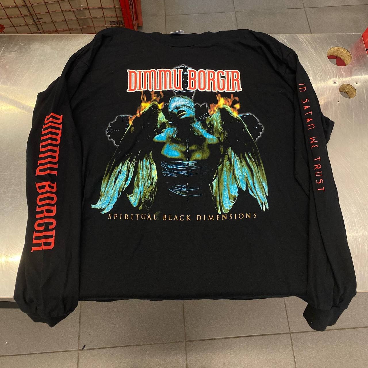 Pre-owned Rock Band X Rock T Shirt Dimmu Borgir Vintage Long Sleeve In Black