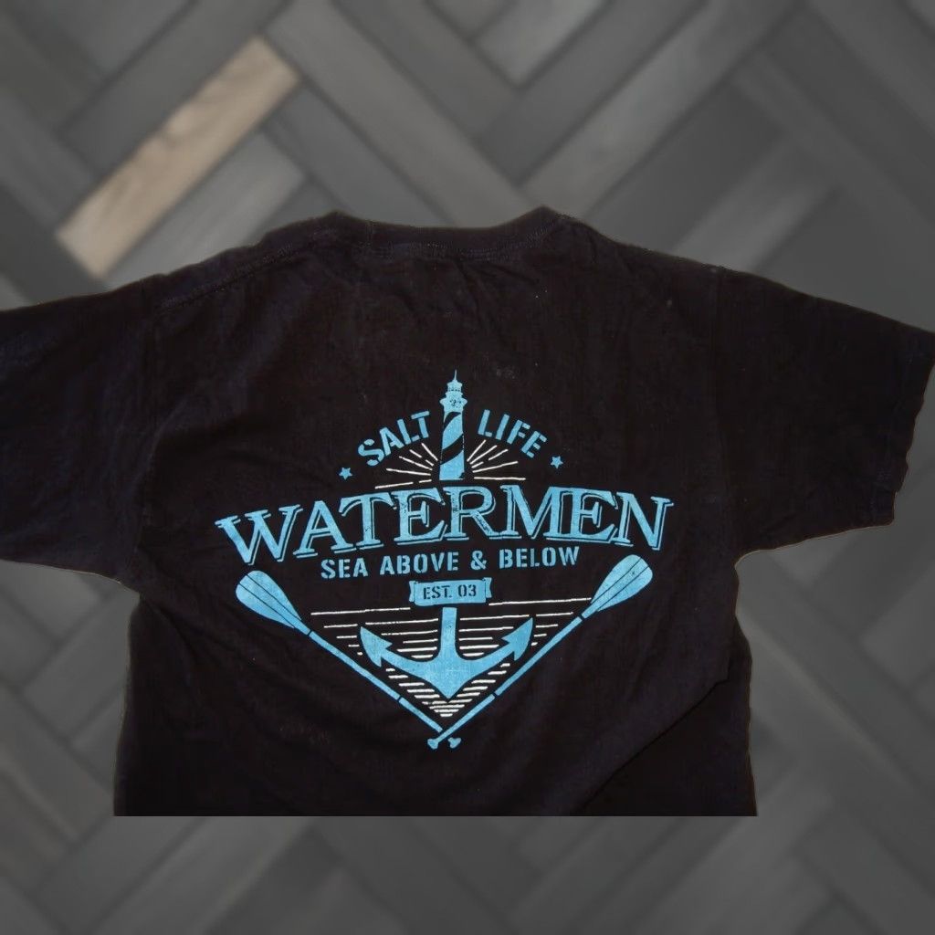 Vintage Salt Life Men's T-Shirt Short Sleeve Size S Black Size US S / EU 44-46 / 1 - 1 Thumbnail