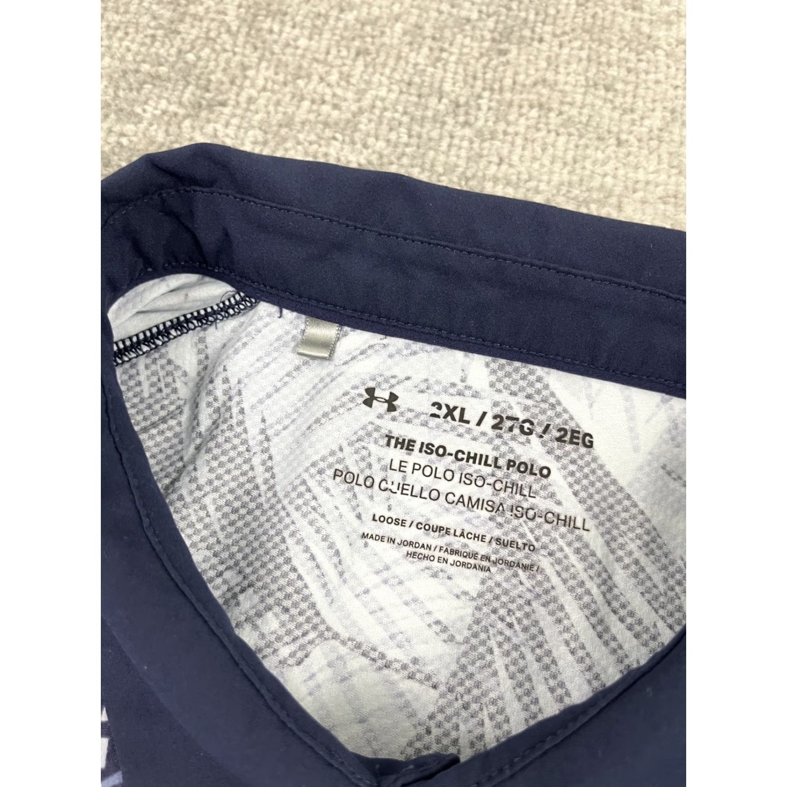 Under Armour Under Armour Iso Chill Polo Shirt Men 2XL Blue Floral Fern Performance Golf Sport Size US XXL / EU 58 / 5 - 3 Thumbnail