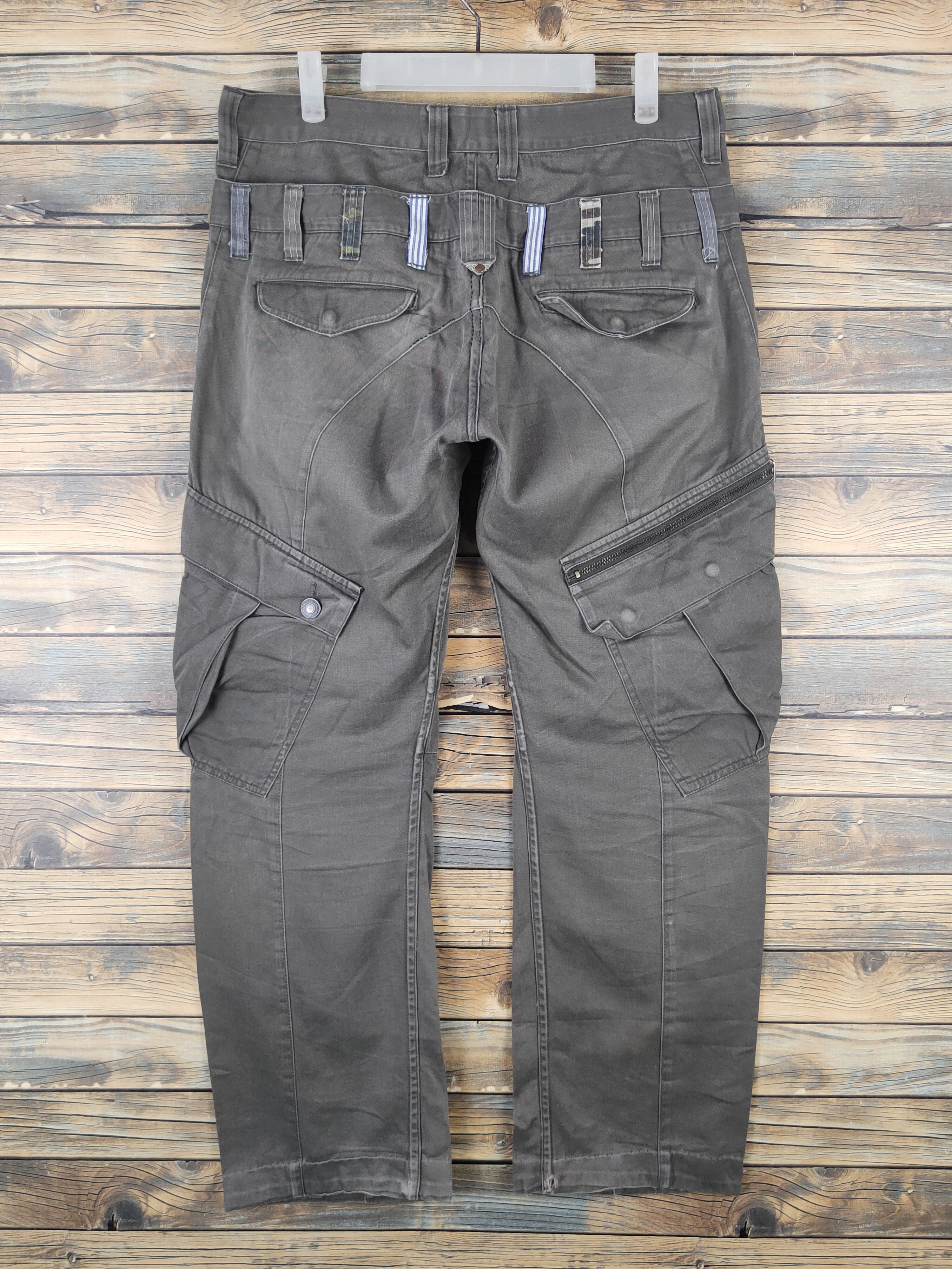 Japanese Brand DL Almighty Olive Multipocket Cargo Pants #2444 Size US 32 / EU 48 - 7 Thumbnail