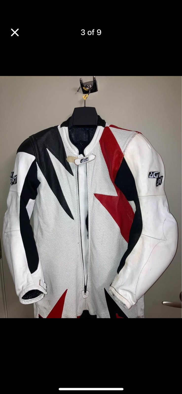 Vintage AGVSPORT Italian Leather Racing Suit – Size 54 EU / 44 US Size US 44 / EU 60 - 3 Thumbnail