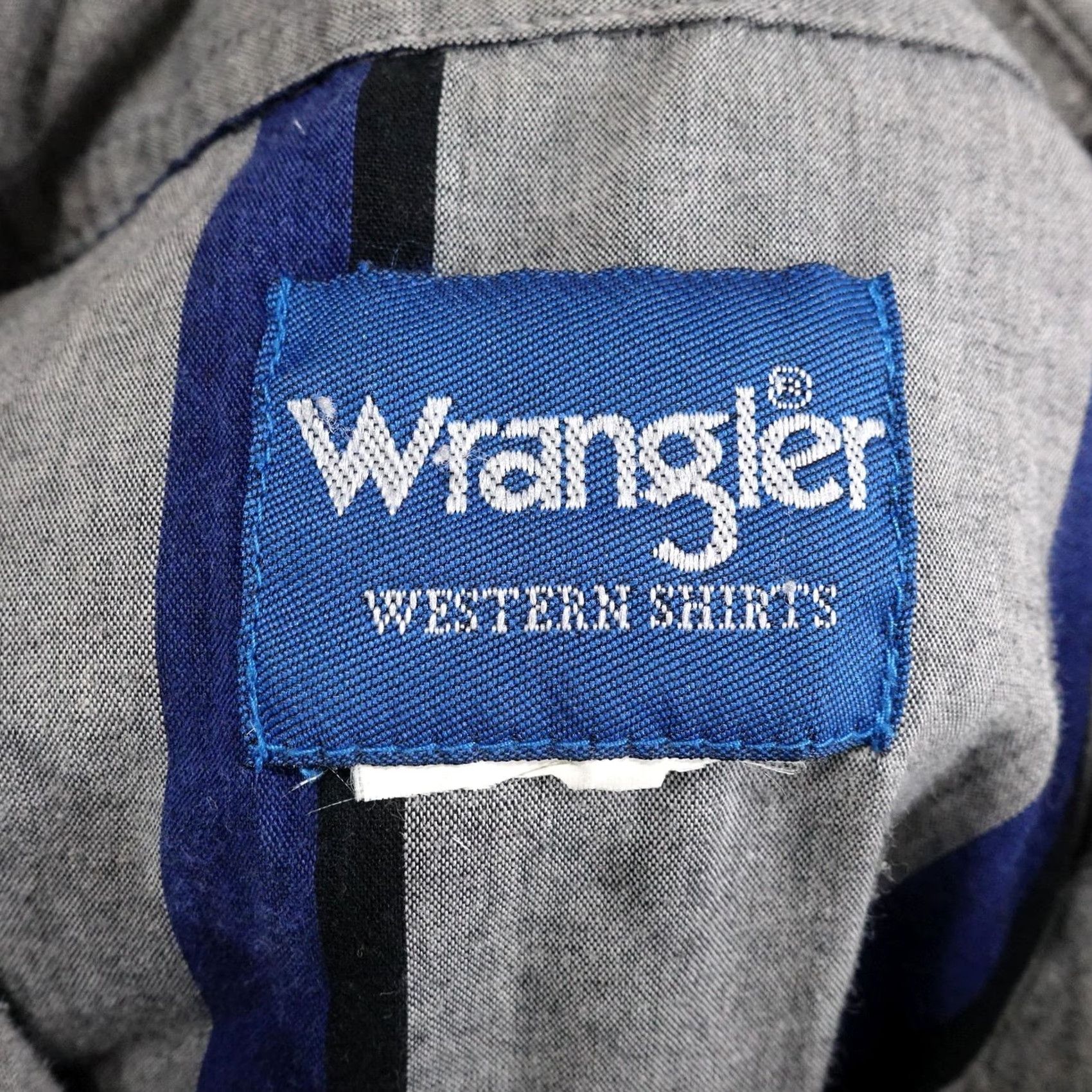 Wrangler Wrangler Shirt Mens L Gray Striped Long Sleeve Button-Up Western Pearl Snap Size US L / EU 52-54 / 3 - 6 Thumbnail