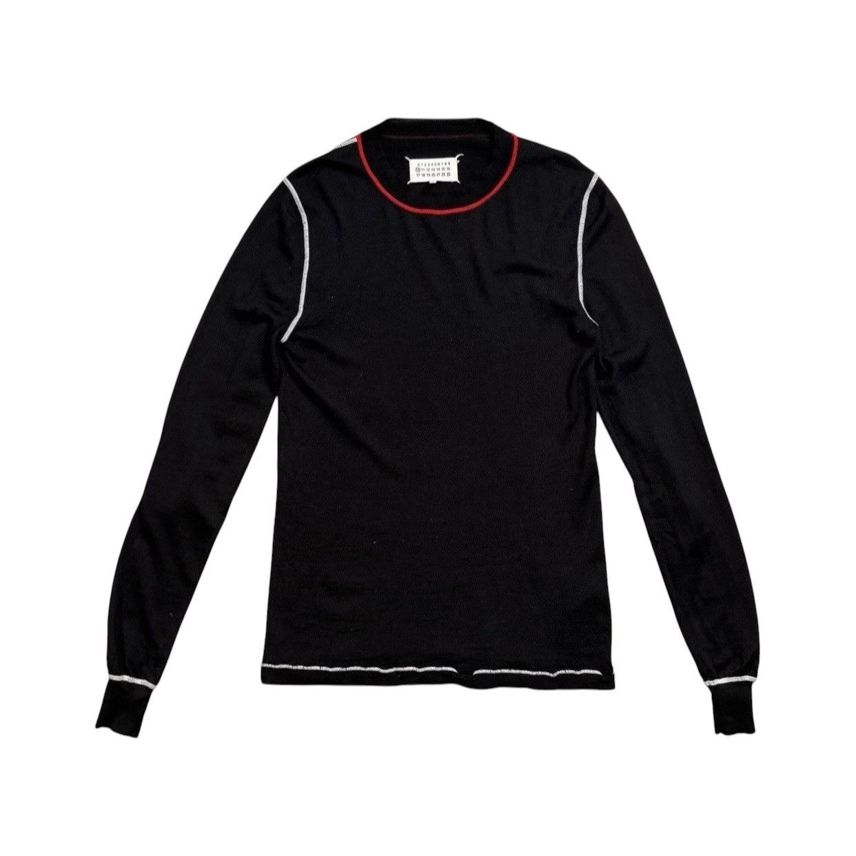 Maison Margiela MAISON MARGIELA Contrast Stitch Knit Sweater LongSleeve Size US M / EU 48-50 / 2 - 1 Thumbnail