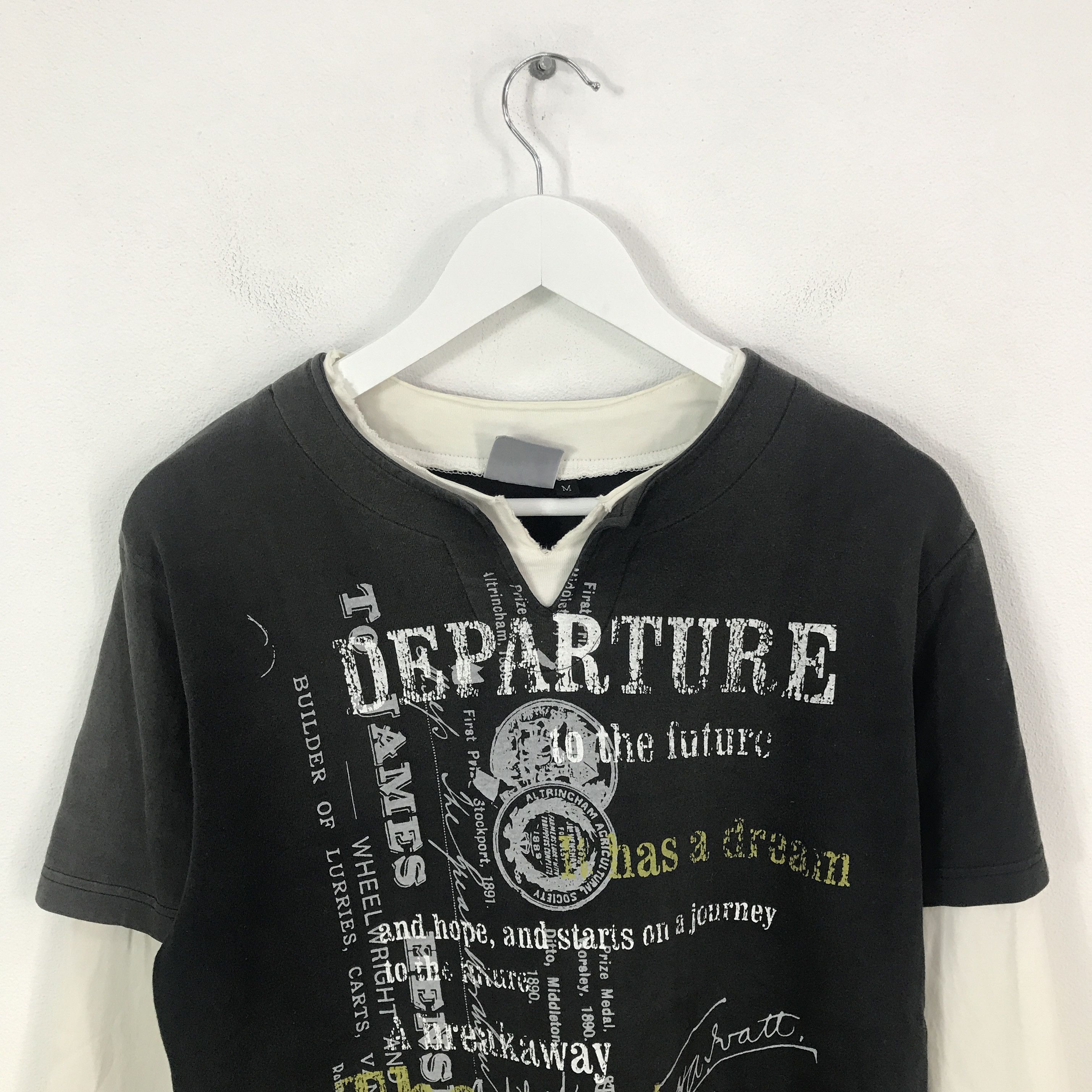 Japanese Brand Rare Oxfam japan fashion style Long Sleeve T-Shirt Size US M / EU 48-50 / 2 - 2 Thumbnail
