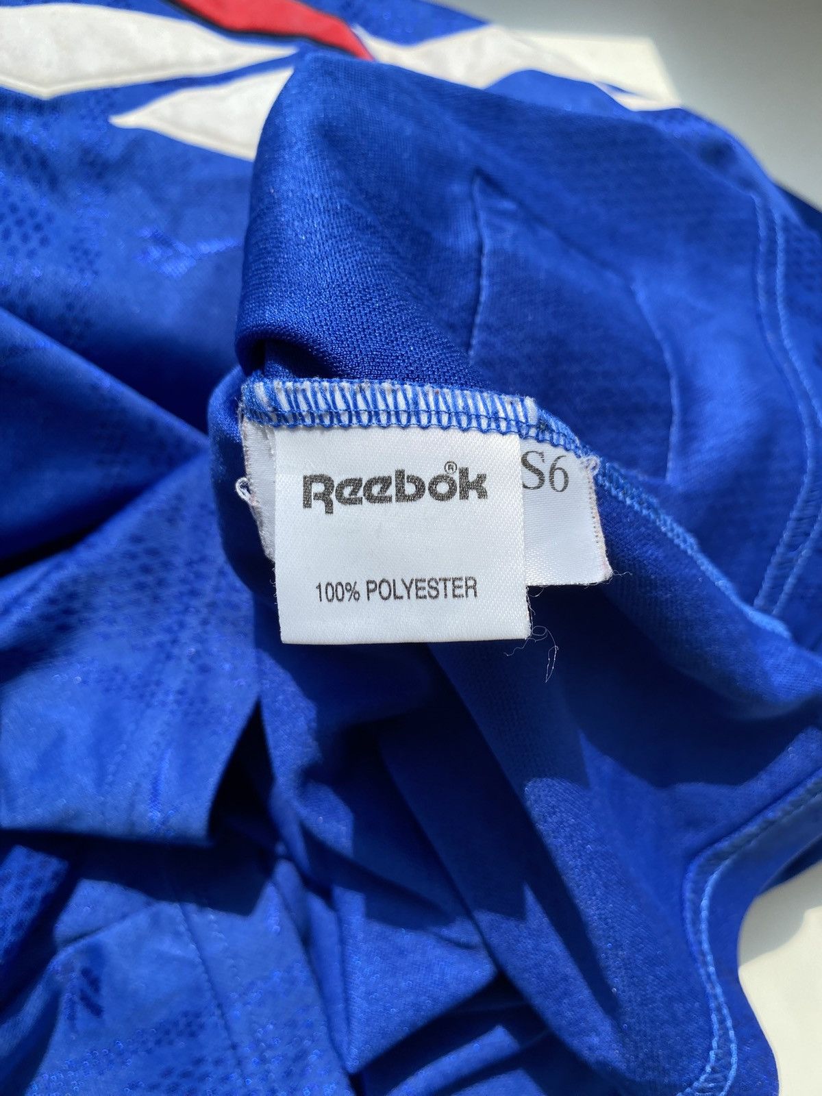 Reebok Vintage Reebok Blue Mesh Sports Jersey Shirt Size L Size US L / EU 52-54 / 3 - 8 Thumbnail