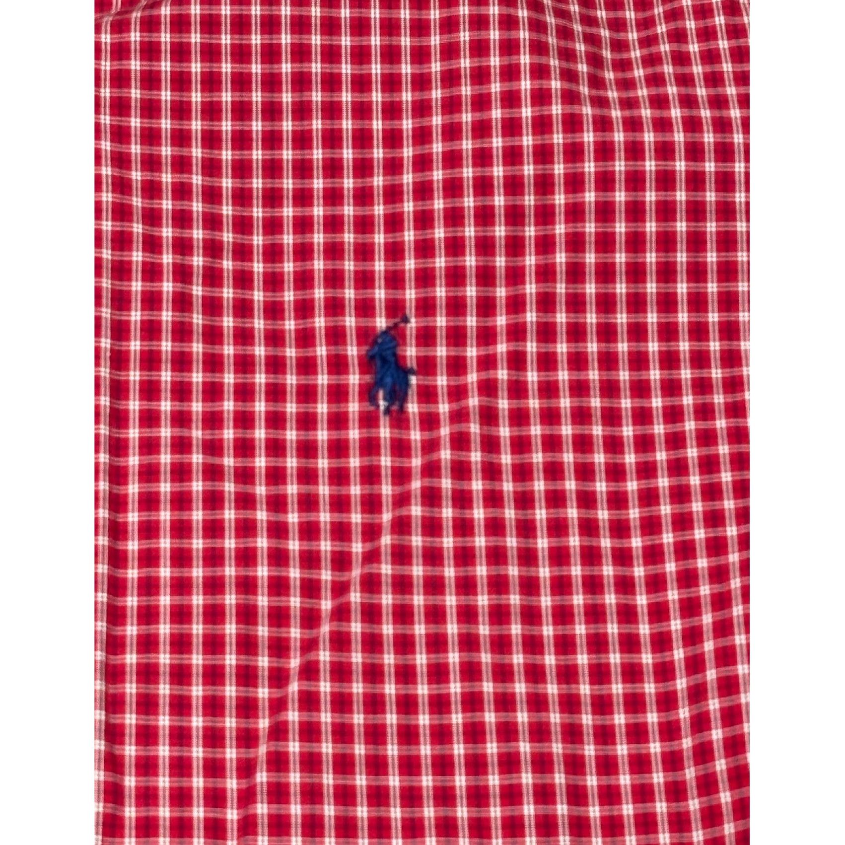 Ralph Lauren Ralph Lauren Yarmouth Men's Red Gingham Button-Down Shirt Check Casual Classic Fit Long Sleeve 16 1/2 34/35 Mens Size US L / EU 52-54 / 3 - 2 Thumbnail