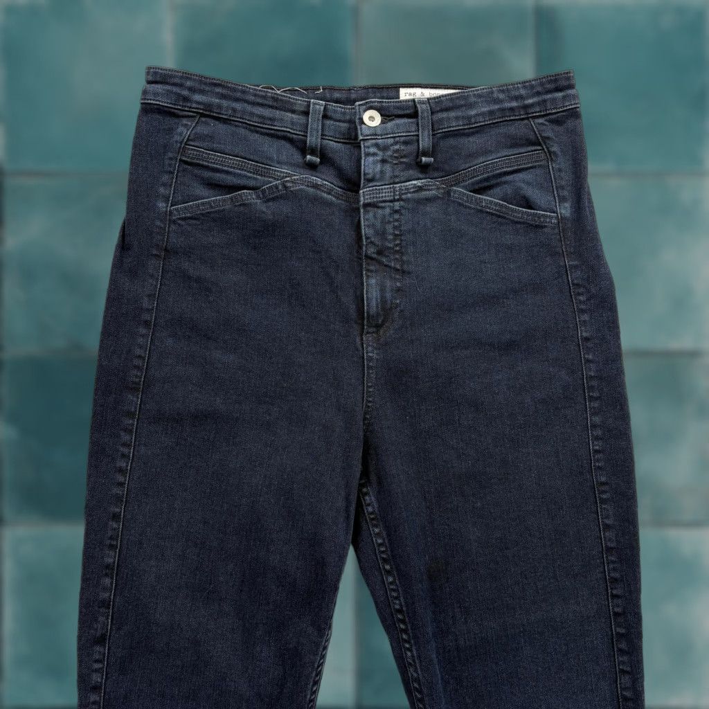 Rag & Bone rag & bone Jane Super High Rise Skinny Jeans Womens 32 Blue Denim Stretch USA Size 24" / US 00 / IT 34 - 1 Thumbnail