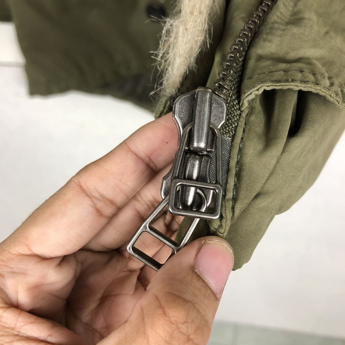 Japanese Brand 📌BIKER JACKET PARKA MINK FUR HOODIE MOUSSY MILITARY DESIGN Size US S / EU 44-46 / 1 - 18 Thumbnail