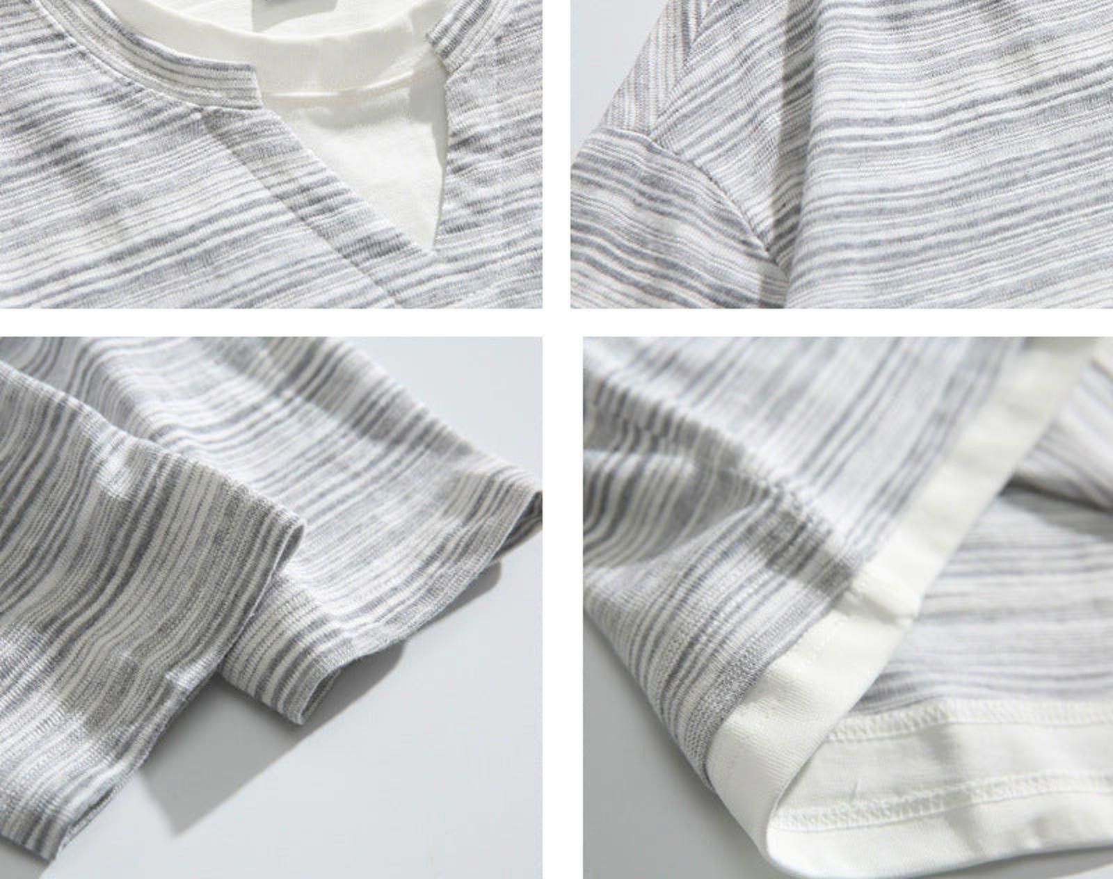 Other Stripe Fake Two-Piece V-Neck Sweatshirt | Retro Size US M / EU 48-50 / 2 - 7 Thumbnail