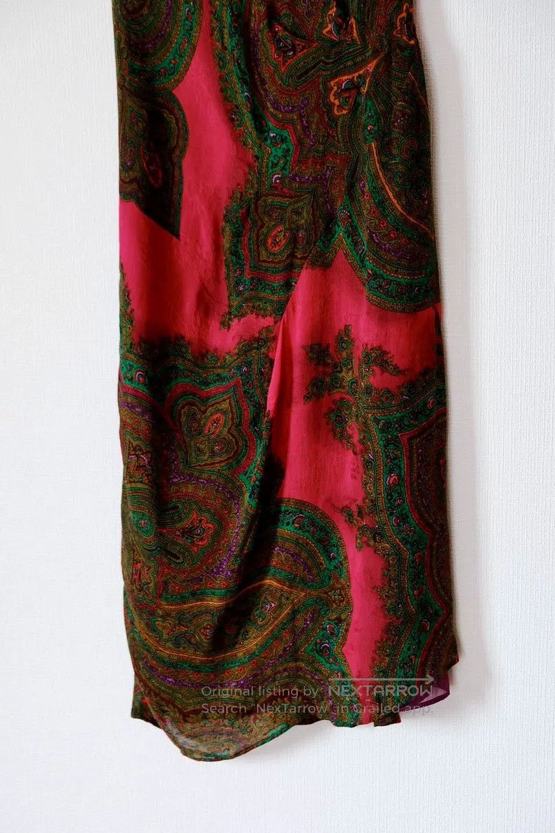 Kenzo Kenzo Paisley Cashew Pattern Linen Vintage Dress Size XS / US 0-2 / IT 36-38 - 2 Thumbnail