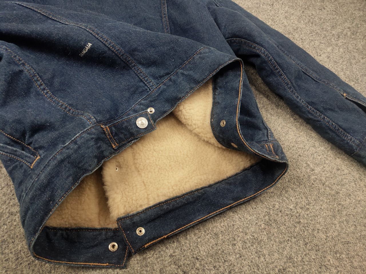 Pangaia Pangaia Design Unisex Hemp Blue Denim Sherpa Lined Jacket Size US S / EU 44-46 / 1 - 13 Thumbnail