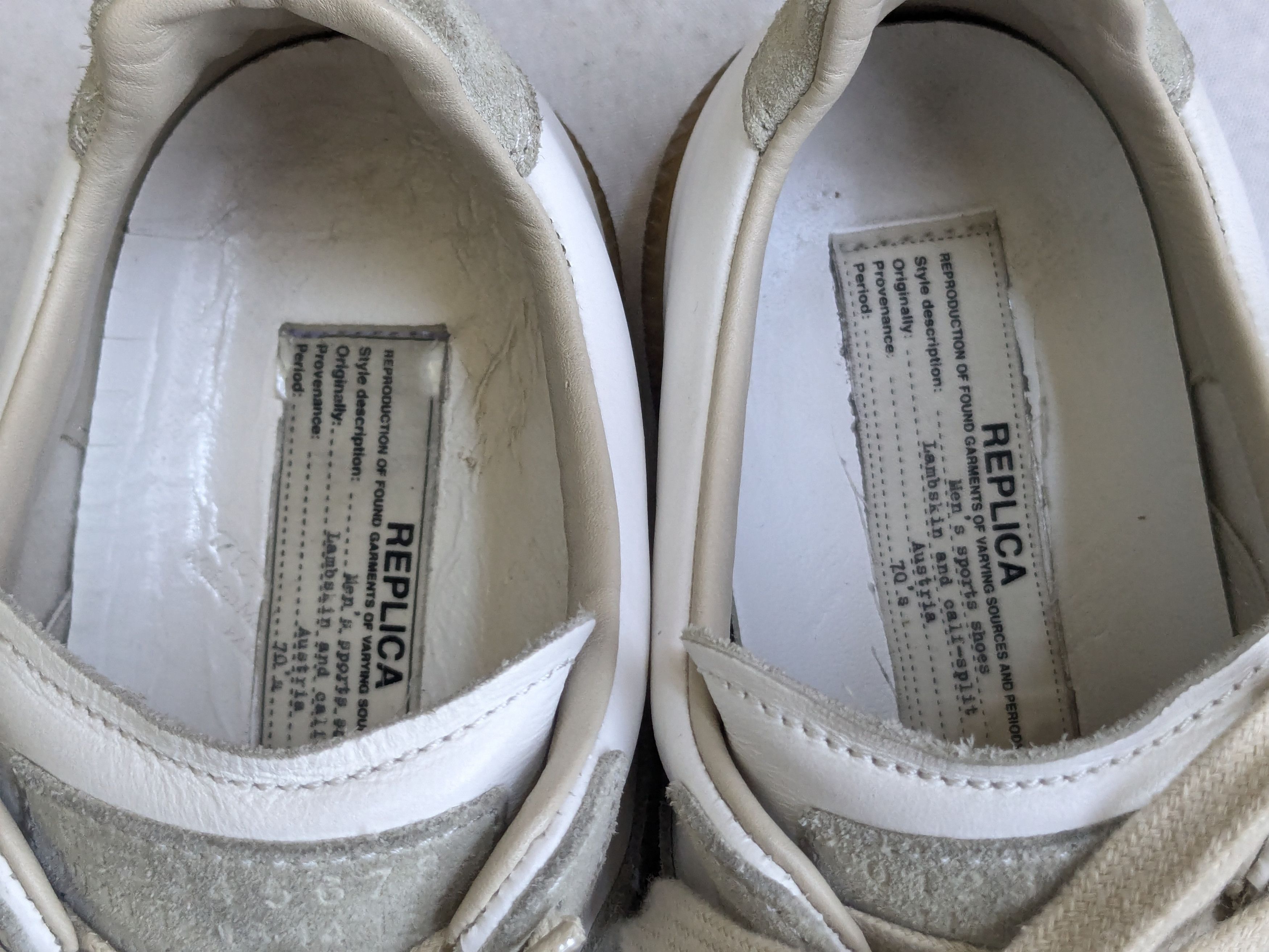 Maison Margiela Maison Margiela Replica GAT Sneakers Gray White 7 40 Low Top Size US 7 / EU 40 - 6 Thumbnail