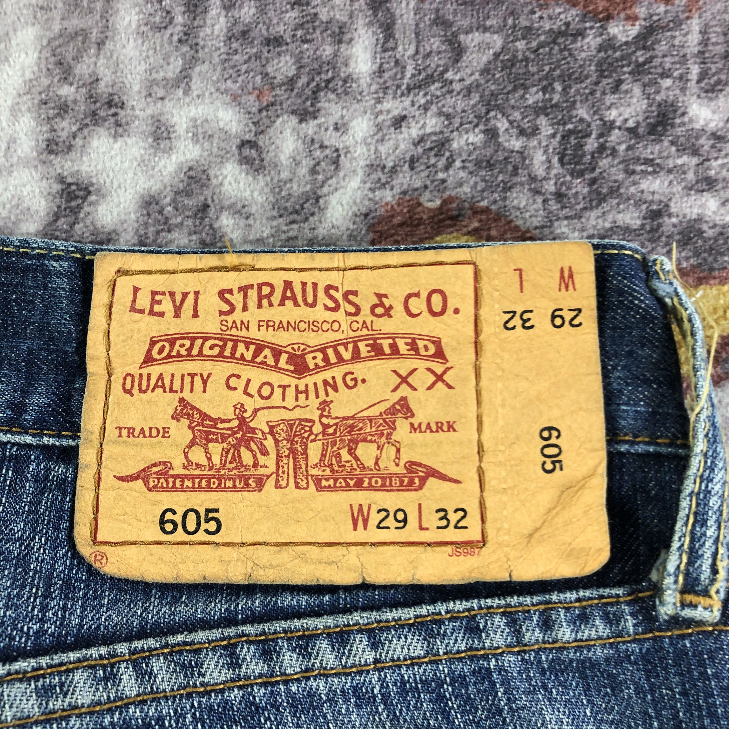Levi's × Vintage Vintage 90s Blue Wash Levis 605 Jeans-JM3280 Size US 31 - 5 Thumbnail