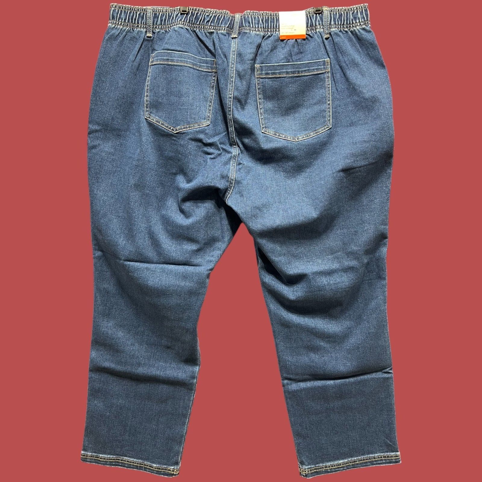 Other Knox Rose - Women's High Waist Stretch Pants - Blue - 3X Size 42" / US 20 - 2 Thumbnail