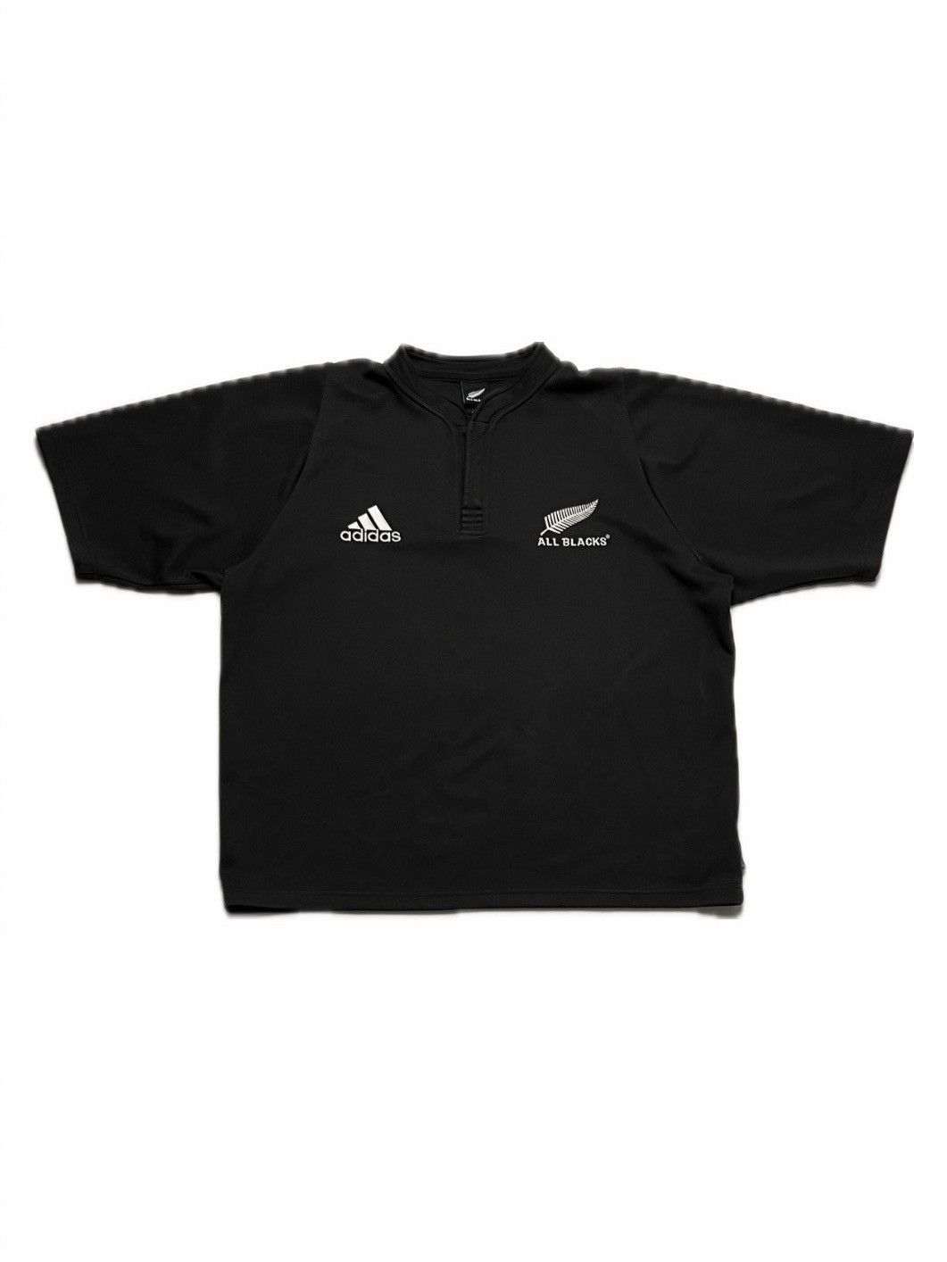 Adidas Vintage Adidas All Blacks New Zealand Rugby Jersey 2003 Size US XL / EU 56 / 4 - 1 Thumbnail