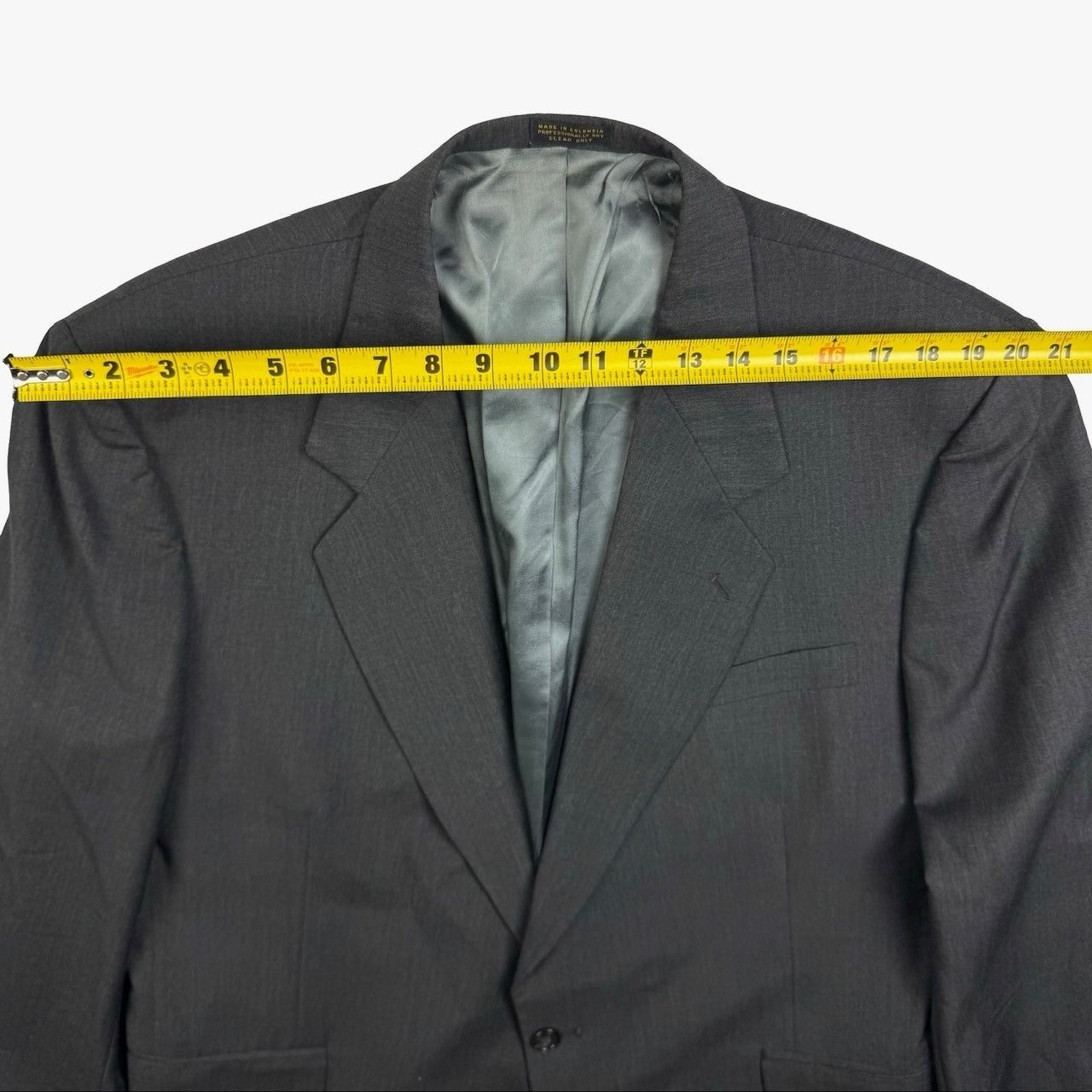 Oscar De La Renta Oscar De La Renta Men's Wool 2-Button Blazer Jacket Gray • 4 Size 46R - 6 Thumbnail