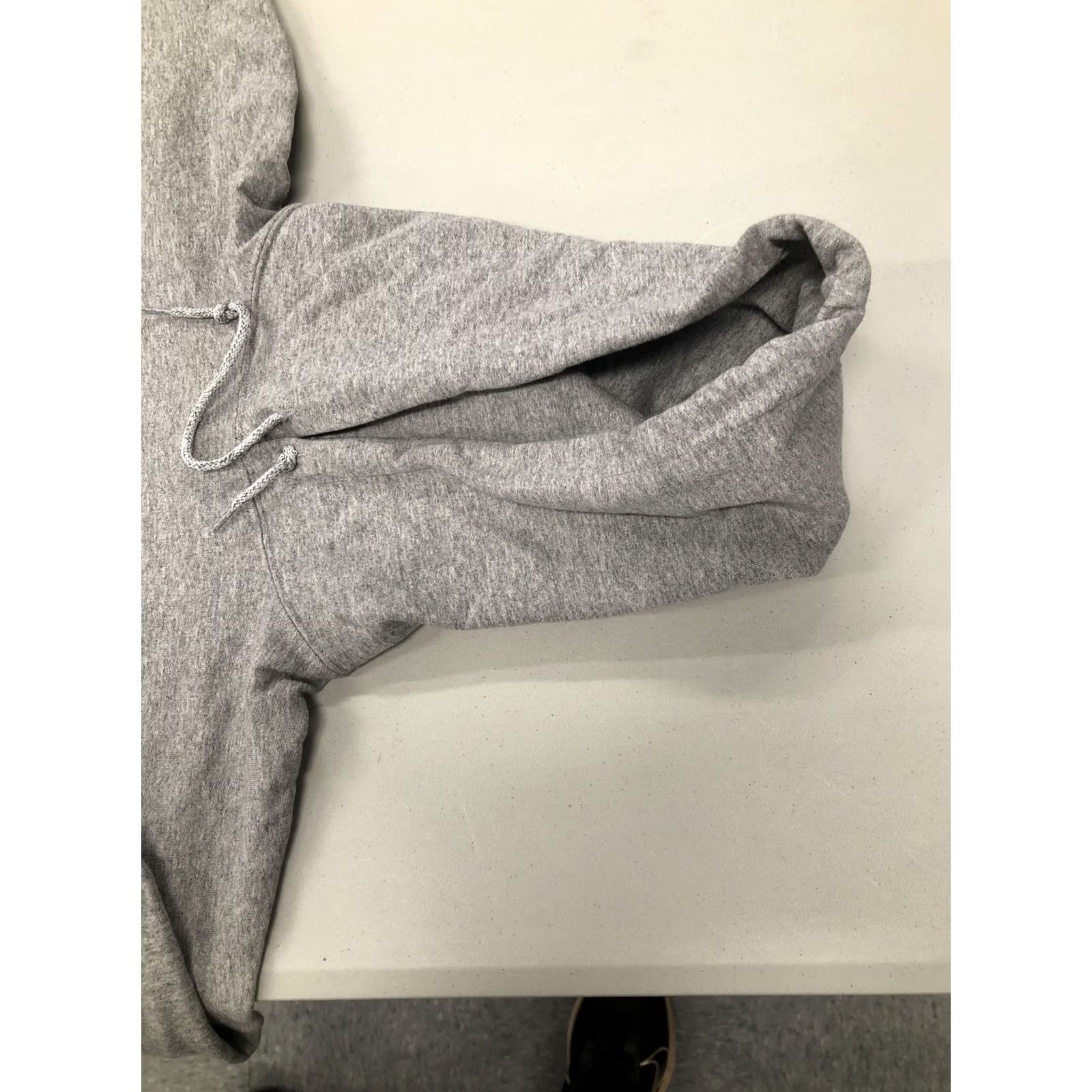 Vintage Polo Hoodie Mens XL Gray Box Logo Crew Neck Hooded Regular Sleeve Pullover Winter Spring Fall Size US XL / EU 56 / 4 - 5 Thumbnail