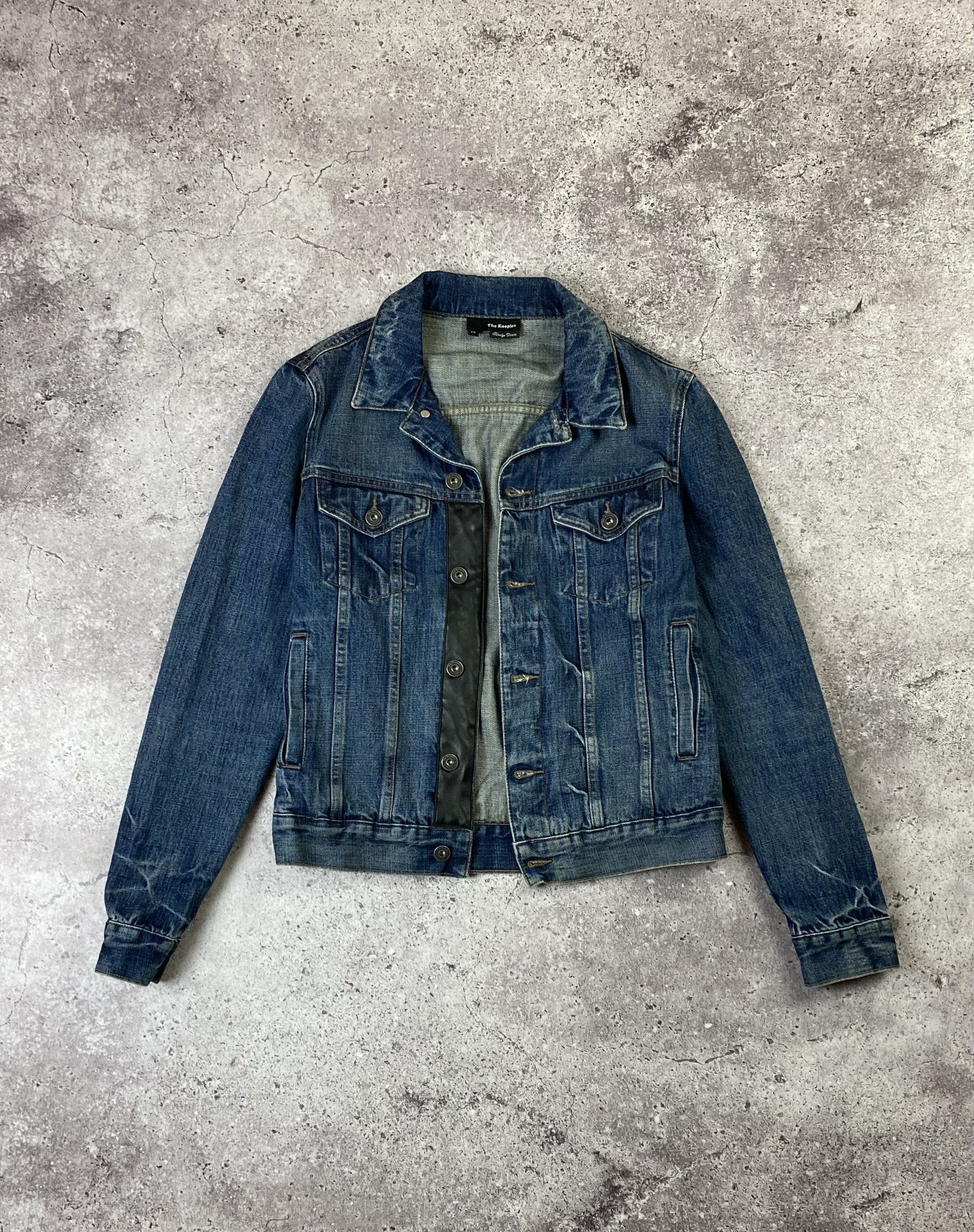 The Kooples The Kooples Denim Jacket With Leather Patch Faded Size US XS / EU 42 / 0 - 1 Thumbnail