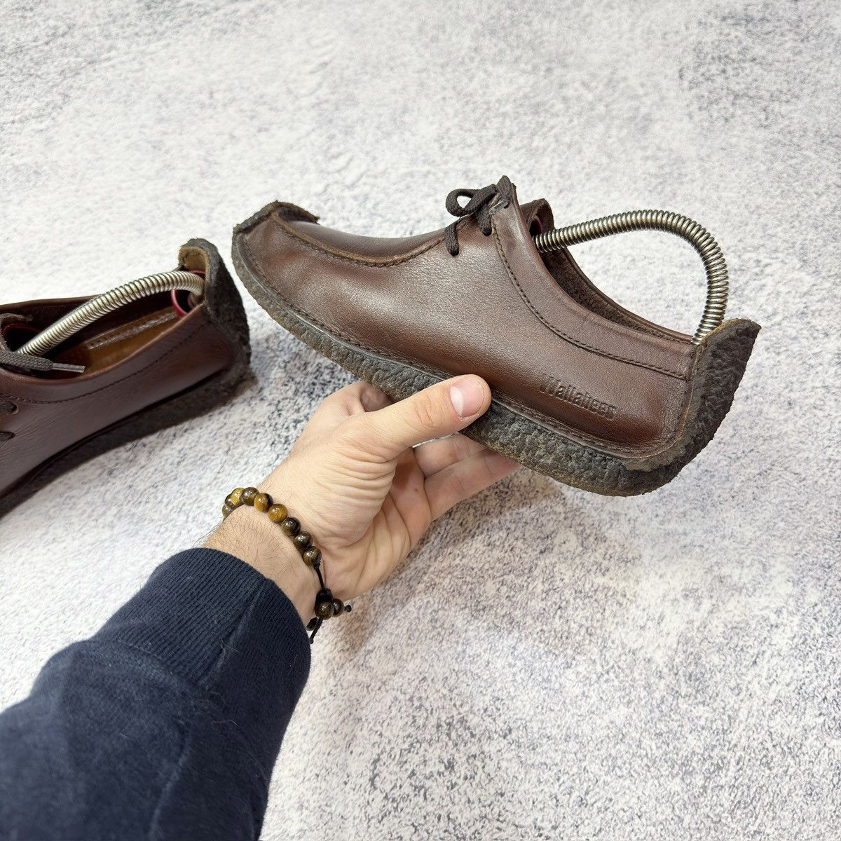 Clarks × Vintage Clarks Wallabees Brown Leather US7.5 UK6.5 EU40.5 25.5cm Size US 7.5 / EU 40-41 - 6 Thumbnail