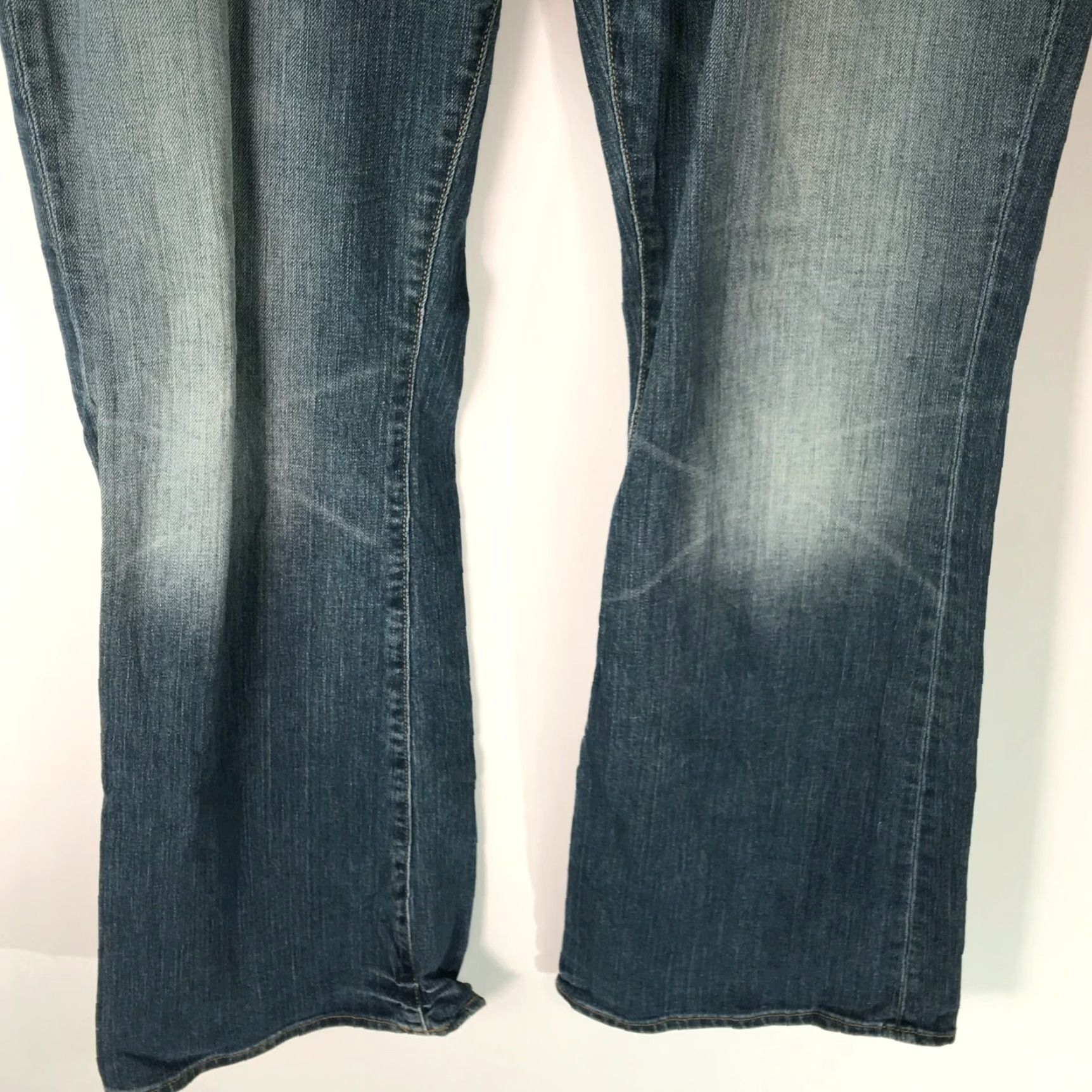 Gap VINTAGE Gap Womens Flared Jeans Size 14 36X32 Blue Denim Stretch Casual Dressy Size 36" / US 14 / IT 50 - 4 Thumbnail