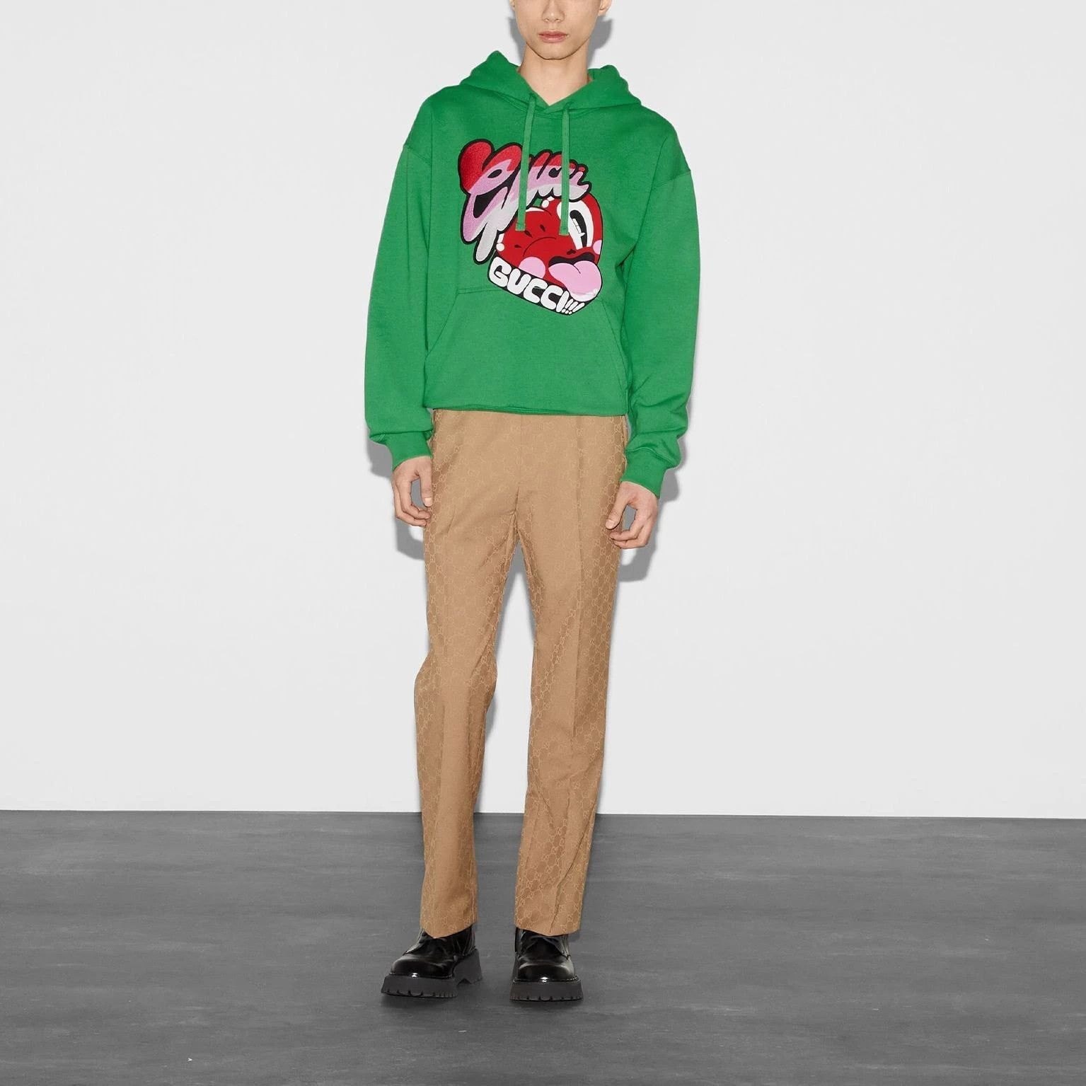 Gucci o1mt1gz0325 Hoodie in Green Size US L / EU 52-54 / 3 - 2 Thumbnail