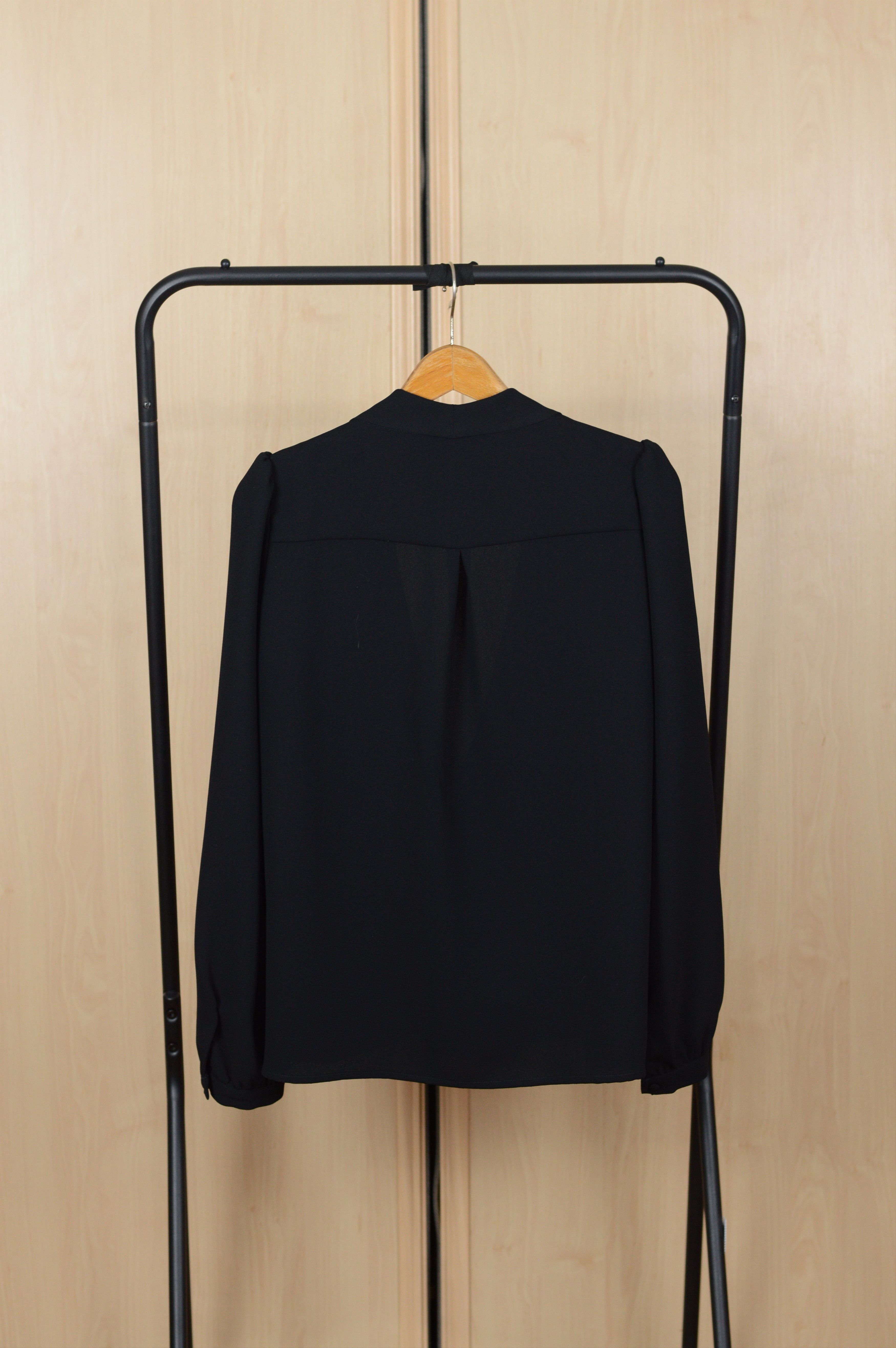 Sezane Sezane Black Blouse Size L / US 10 / IT 46 - 5 Thumbnail