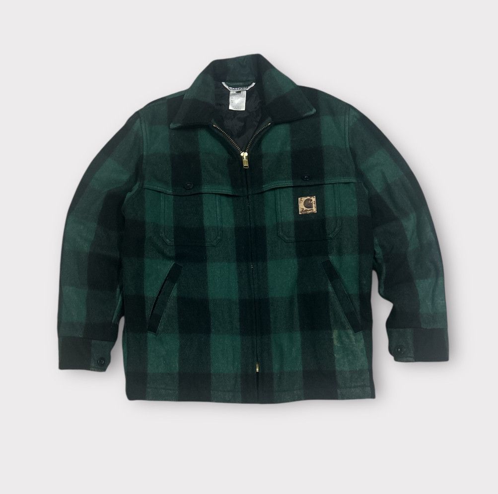 Carhartt Thrashed Faded Carhartt Wool ERD Grunge Jacket Size US M / EU 48-50 / 2 - 1 Thumbnail