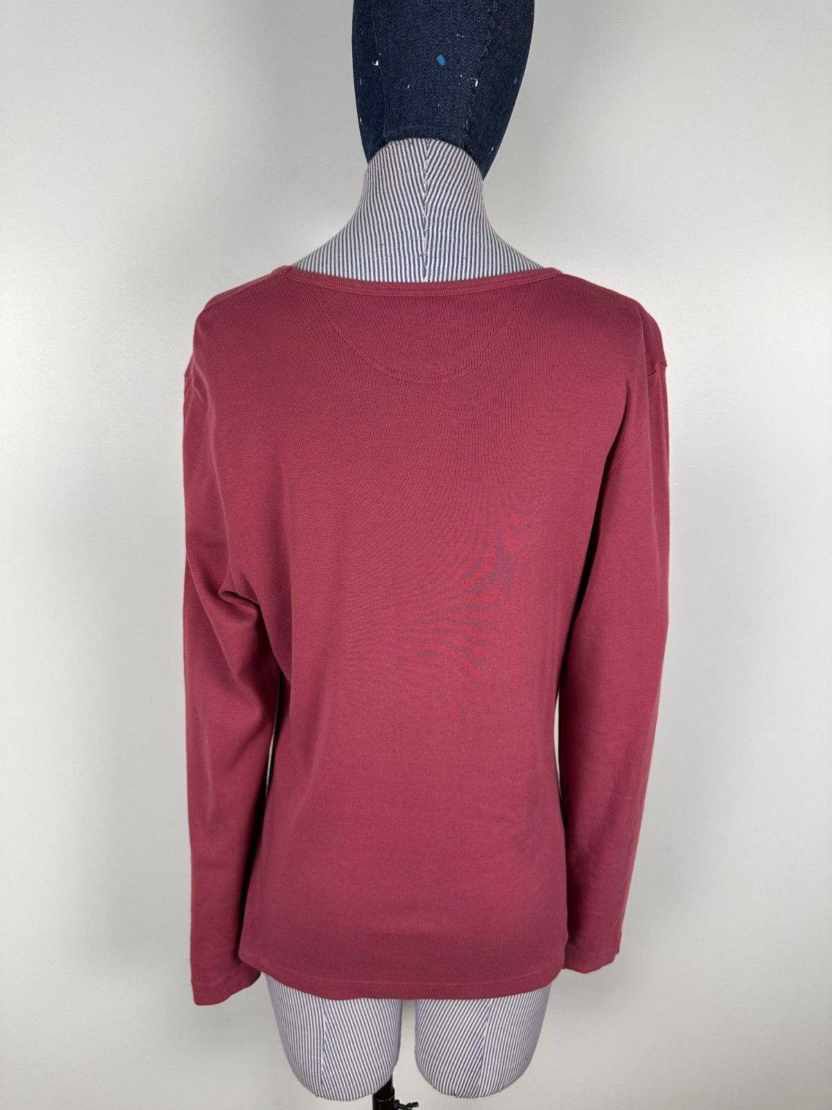 OSKA OSKA Red Long Sleeve Round Neck Top Blouse Shirt Size 3 Size L / US 10 / IT 46 - 5 Thumbnail