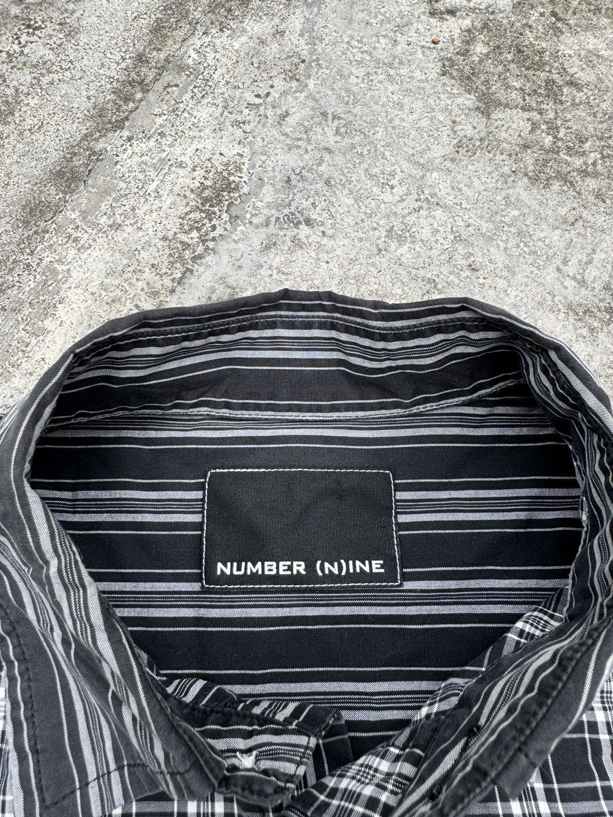 Number (N)ine Number (N)ine Checkered Button Up Shirt Size US L / EU 52-54 / 3 - 4 Thumbnail