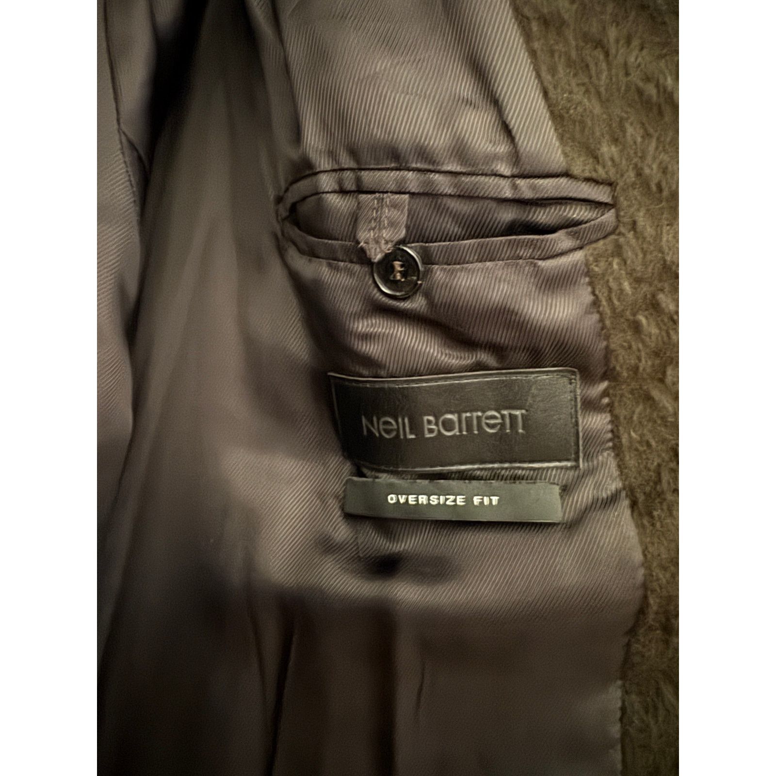 Neil Barrett Neil Barret Men's FW 14' Brown Wool Oversize Fit Coat Size US M / EU 48-50 / 2 - 3 Thumbnail
