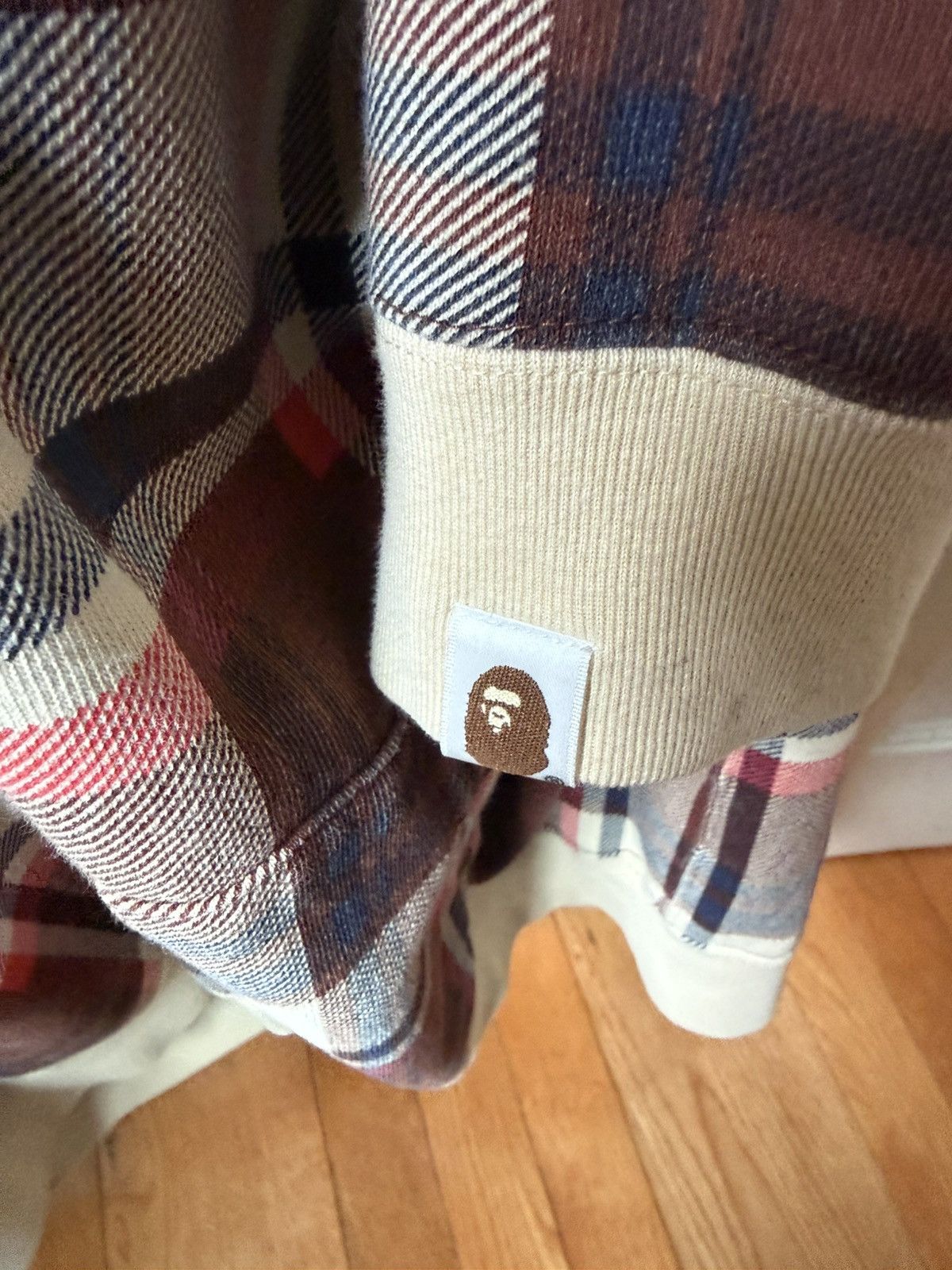Bape Vintage Y2K Bape Lovegene Check Plaid Fullzip Hoodie Size US M / EU 48-50 / 2 - 4 Thumbnail