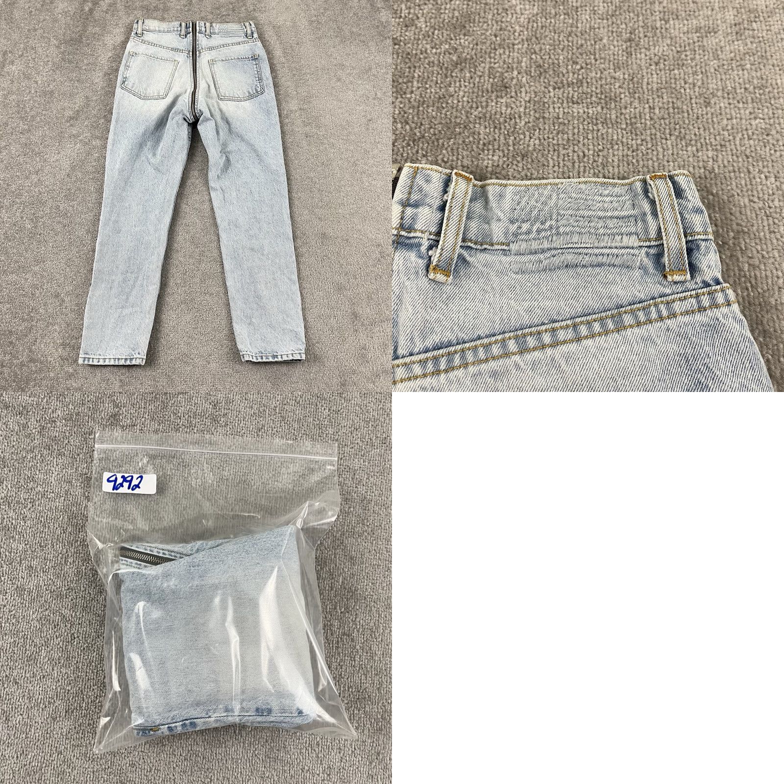 Vintage REVICE Jeans Womens Size 27 Light Blue Denim Full Zip Cropped 5-Pocket USA Size 27" / US 4 / IT 40 - 8 Thumbnail