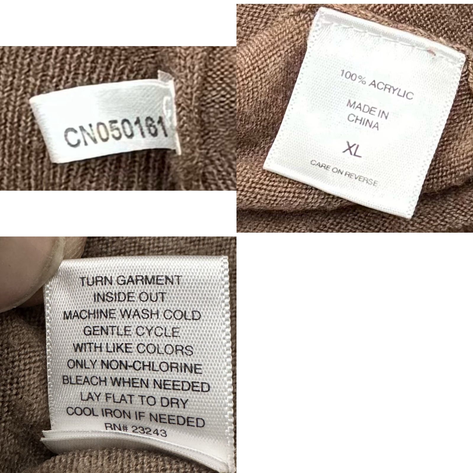 Vintage VINTAGE? New York & Company Open Ruffle Cardigan XL Office Soft Girl Fairy Grunge Sweater Cardigan Women XL Brown Acrylic Ruffle Open Office Size XL / US 12-14 / IT 48-50 - 9 Thumbnail