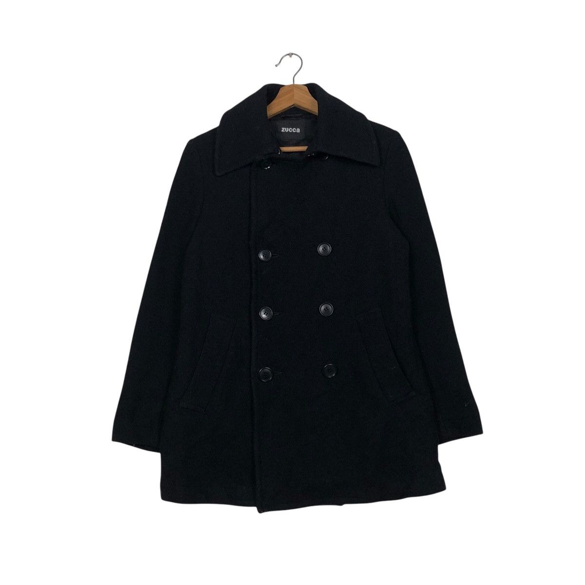 Issey Miyake 📌Rich Black Vintage Chore Worker Jacket Duck Canvas Zucca Size US M / EU 48-50 / 2 - 2 Thumbnail