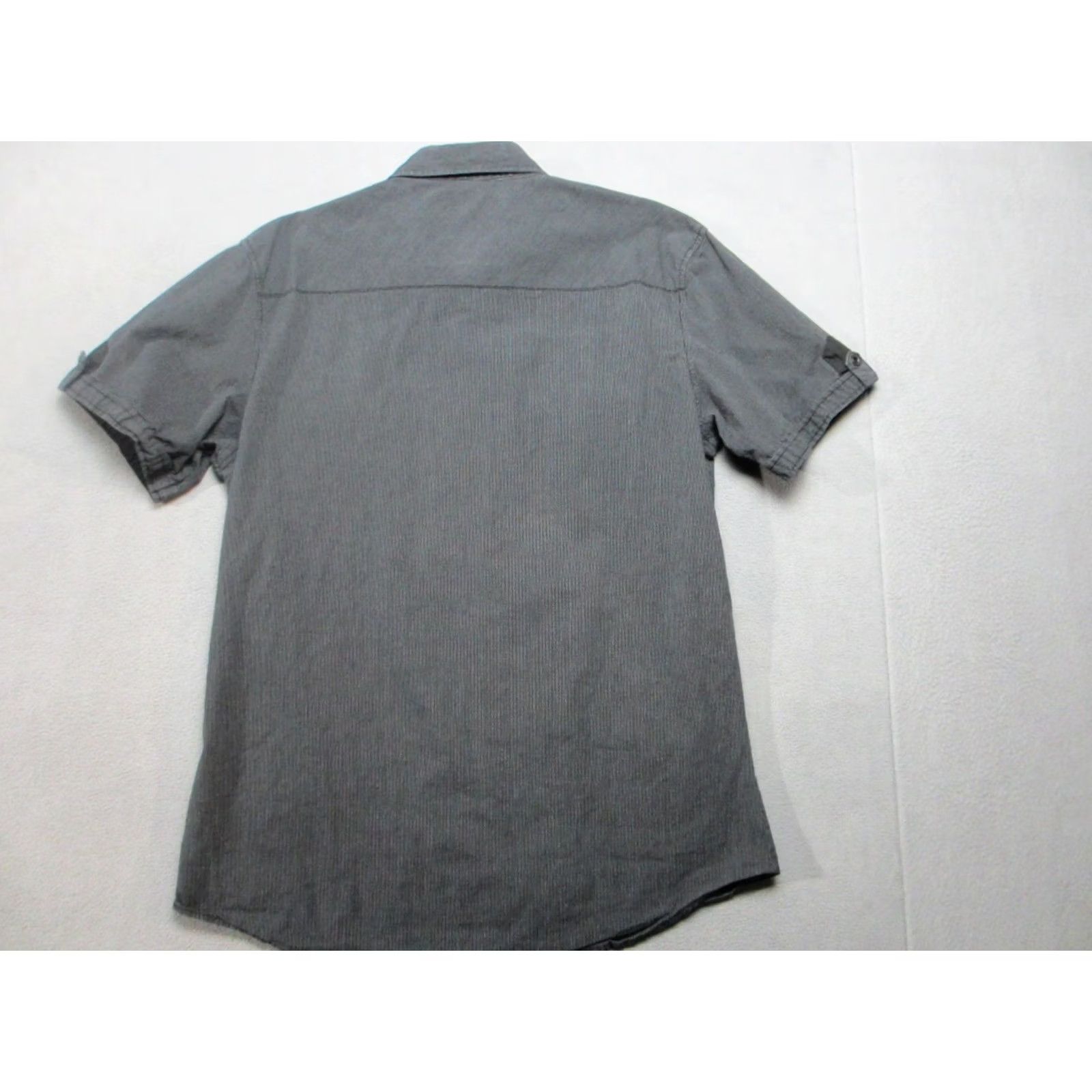 Buckle Black Buckle Black Label Shirt Mens XL Striped Athletic Fit Short Sleeve Stretch Pearl Snap Button-Up Casual Workwear Womens? Size US XL / EU 56 / 4 - 6 Thumbnail