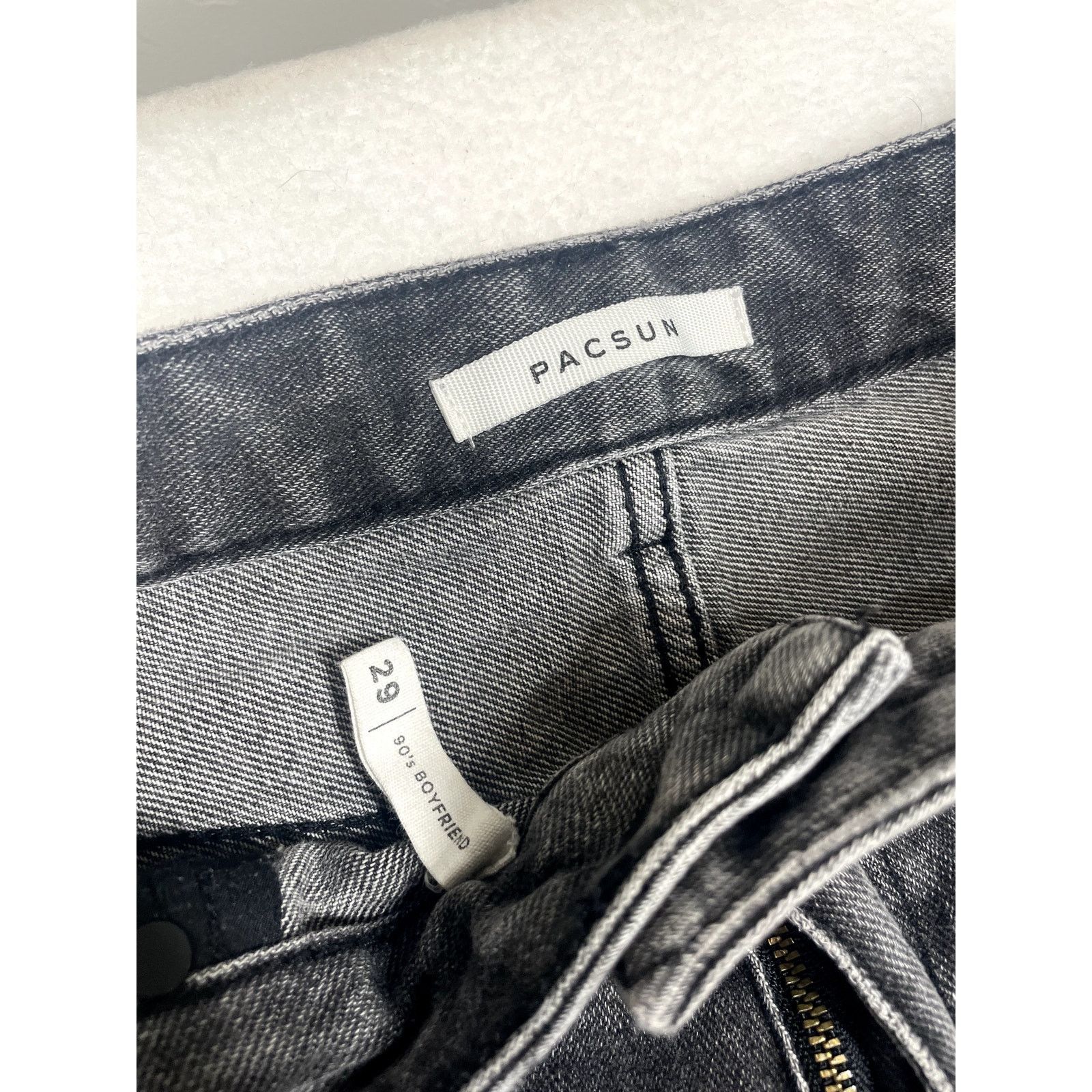 Pacsun Pacsun Women’s Size 29 Black Distressed Jeans | Relaxed Fit Size 29" - 3 Thumbnail