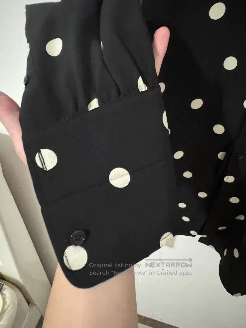 Saint Laurent Paris Saint Laurent Paris size 39 Mulberry Silk Black and White Size US L / EU 52-54 / 3 - 4 Thumbnail
