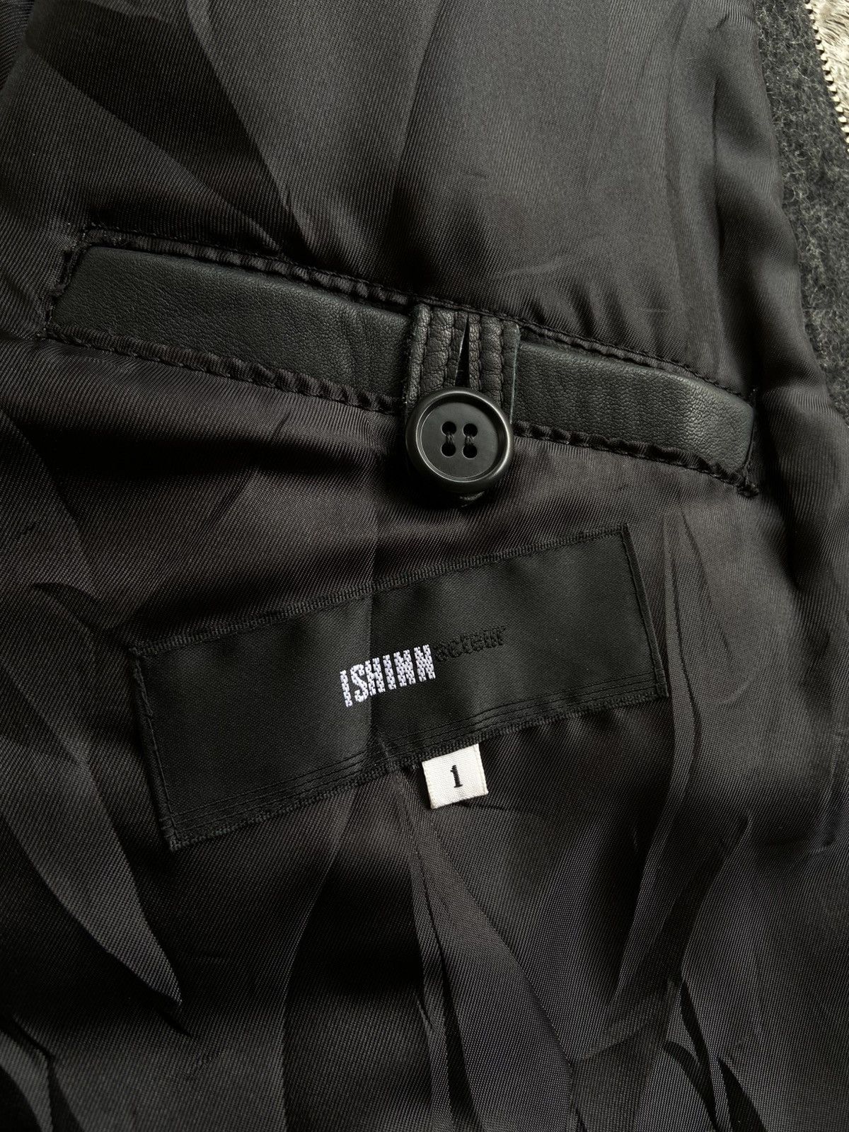 Ekam 2000s Ishinn - CCP Style Leather Sleeve Riri Zip Jacket Size US S / EU 44-46 / 1 - 5 Thumbnail