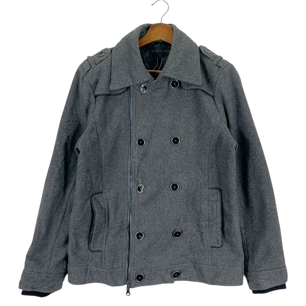 In The Attic × Japanese Brand × Vintage Vintage In The Attic Double Breasted Jacket Size US L / EU 52-54 / 3 - 1 Thumbnail