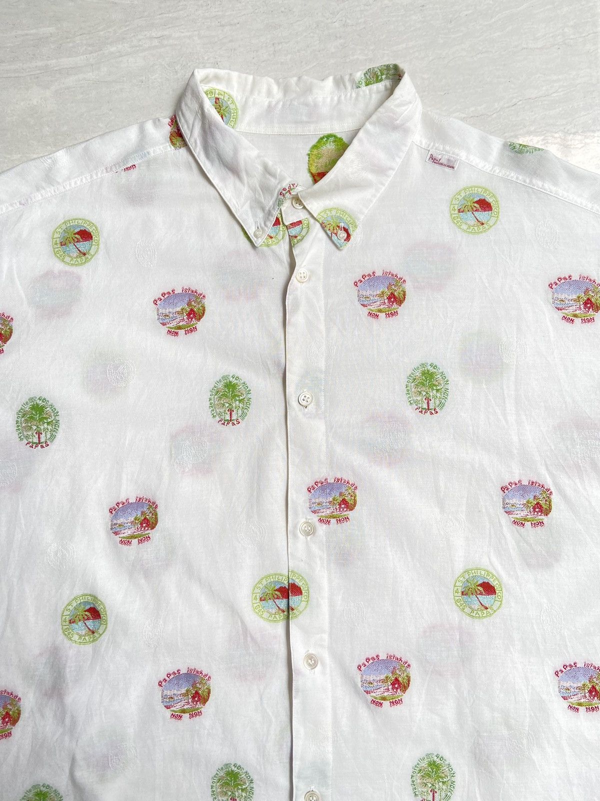 Designer × Issey Miyake × Japanese Brand PAPAS MANIERE De HEMING Shirt Size US XXL / EU 58 / 5 - 3 Thumbnail