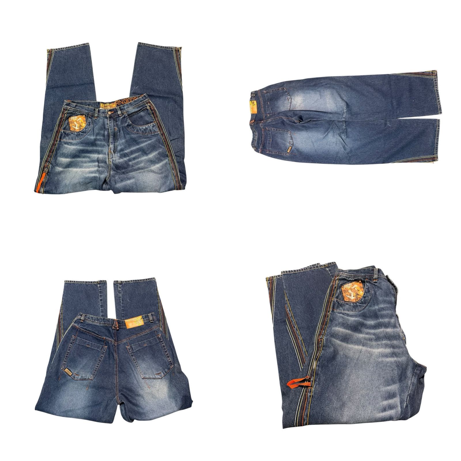 Akademiks VINTAGE Akademiks Jeans Mens 36x33 Blue Baggy Skater 90s Hip Hop Urban Y2K Jeans Men Blue 90s Hip Hop Vintage Urban Baggy Relaxed 36x33 Mens Size US 36 / EU 52 - 8 Thumbnail